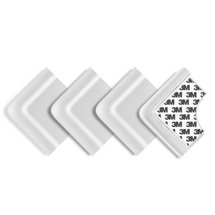 Soft Bite-Resistant Corner Protectors 4 Pk - White