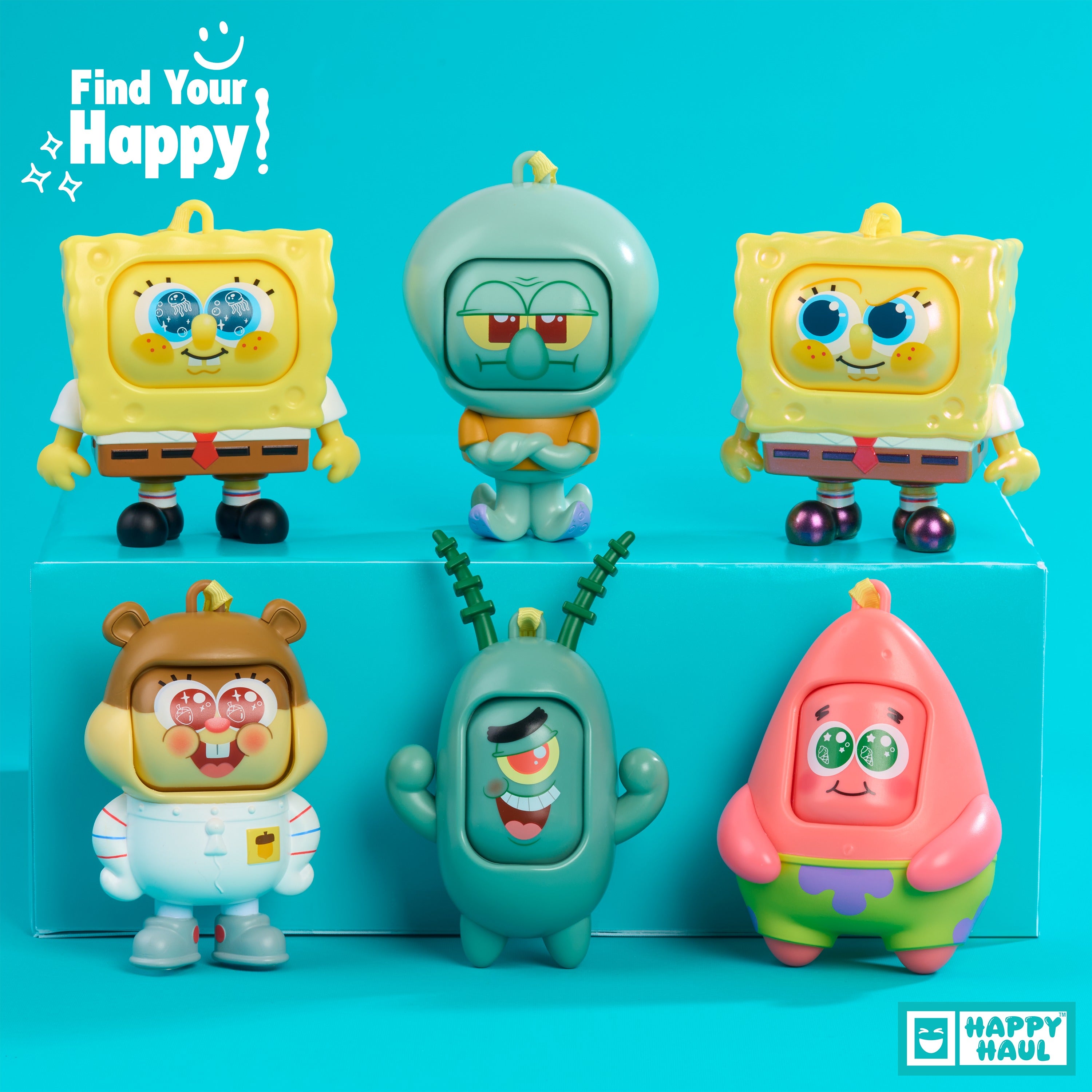 Happy Haul Spongebob Squarepants Many Moods Shifts Clip-On Fidget Figures Blind Box Assortment