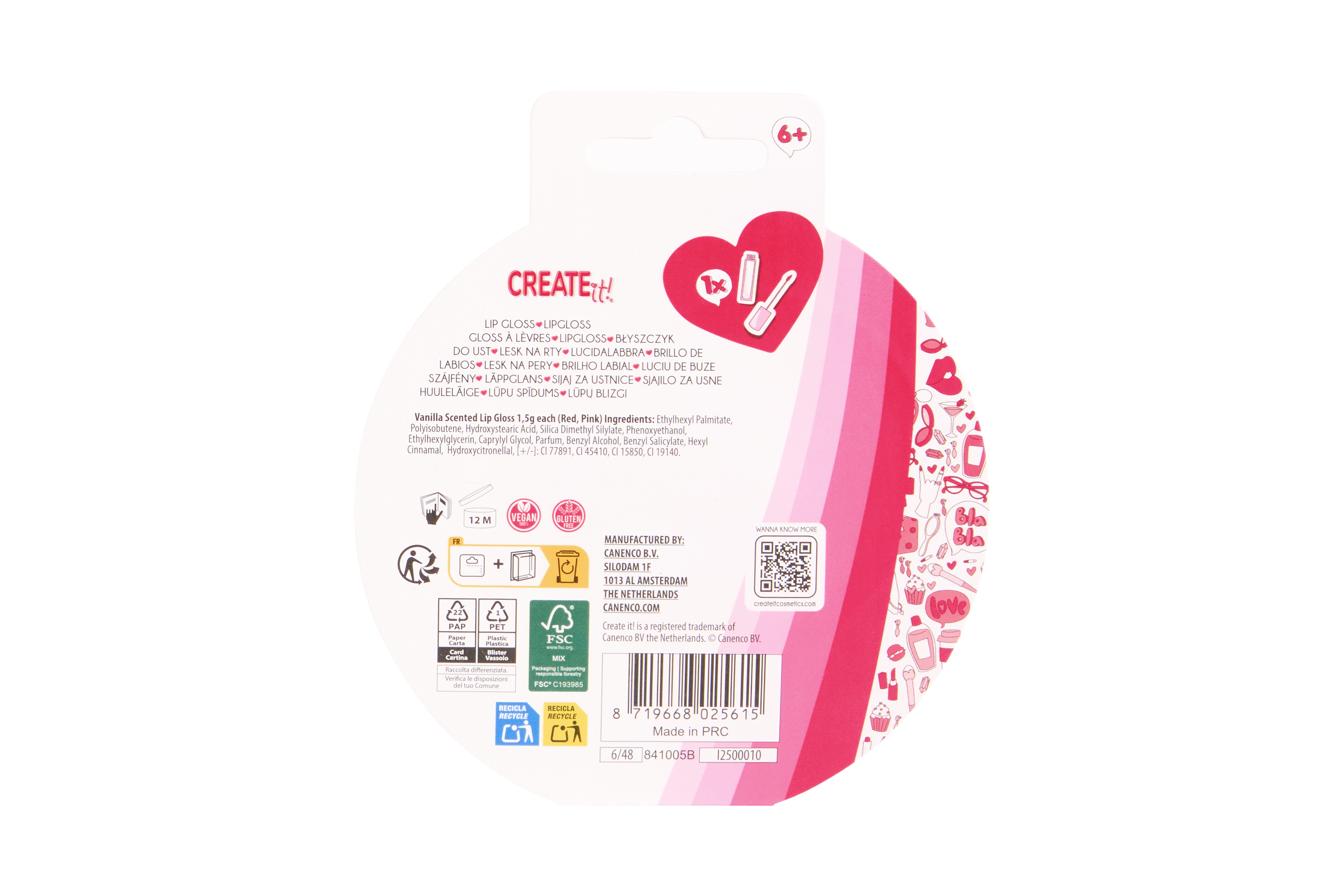 Create It! Lip Gloss Sparkle Confetti