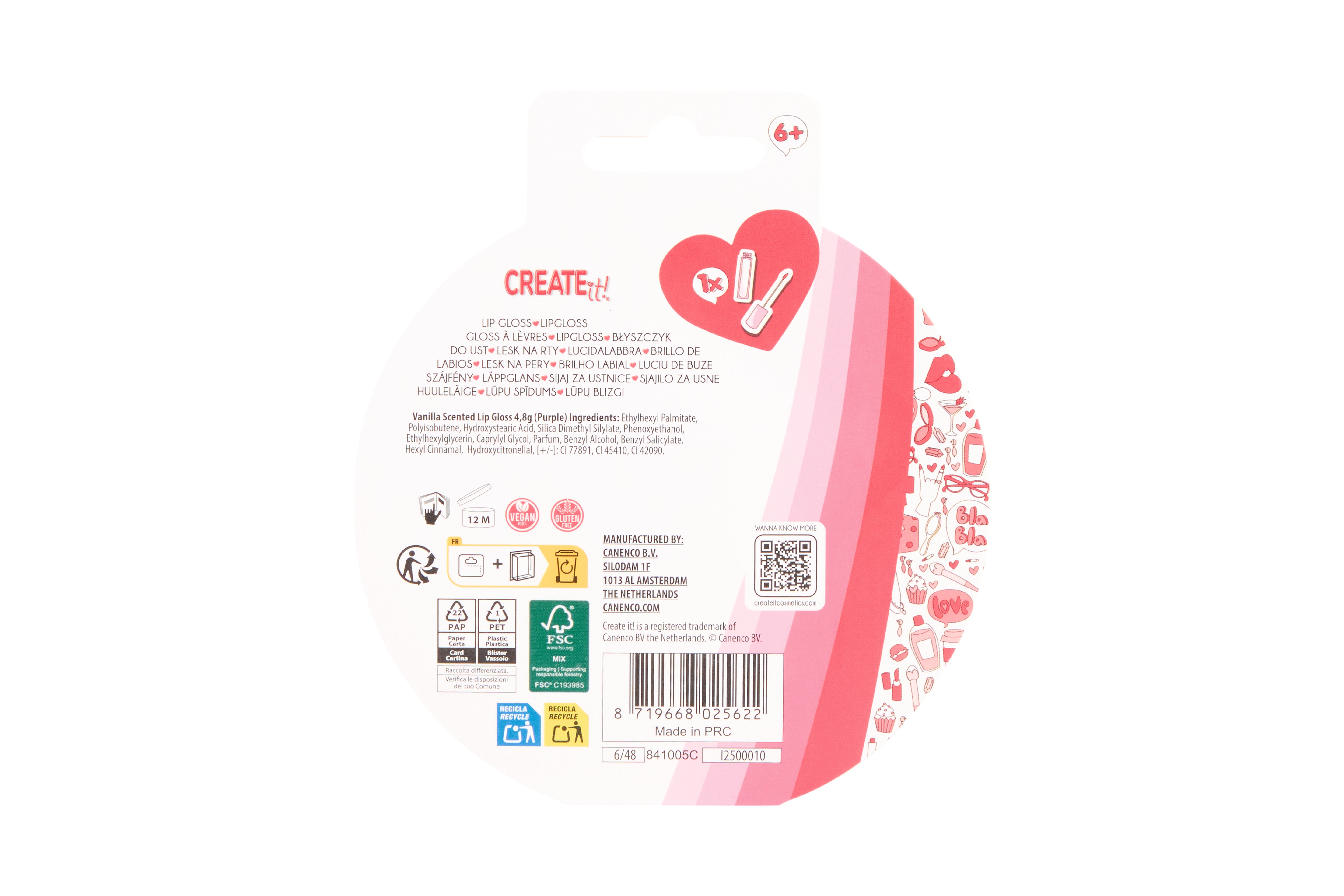 Create It! Lip Gloss Sparkle Confetti