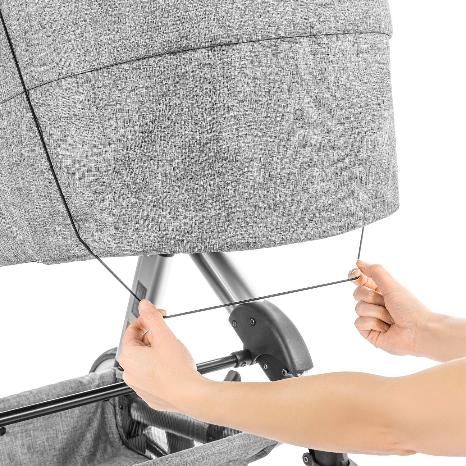 Shine Safe Universal Uvf50 Protection Pram Sunshade Awning - Black