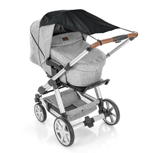 Shine Safe Universal Uvf50 Protection Pram Sunshade Awning - Black