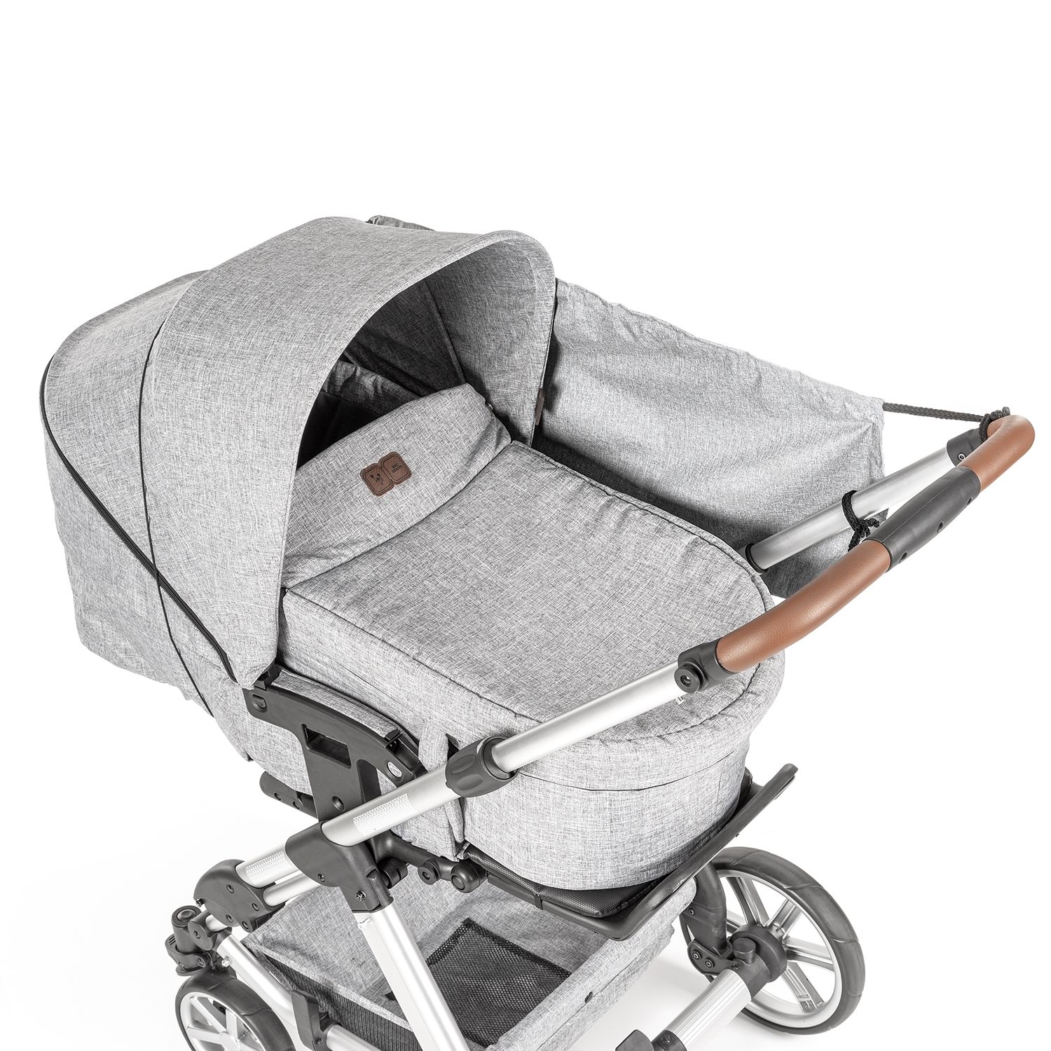 Shine Safe Universal Uvf50 Protection Pram Sunshade Awning - Grey