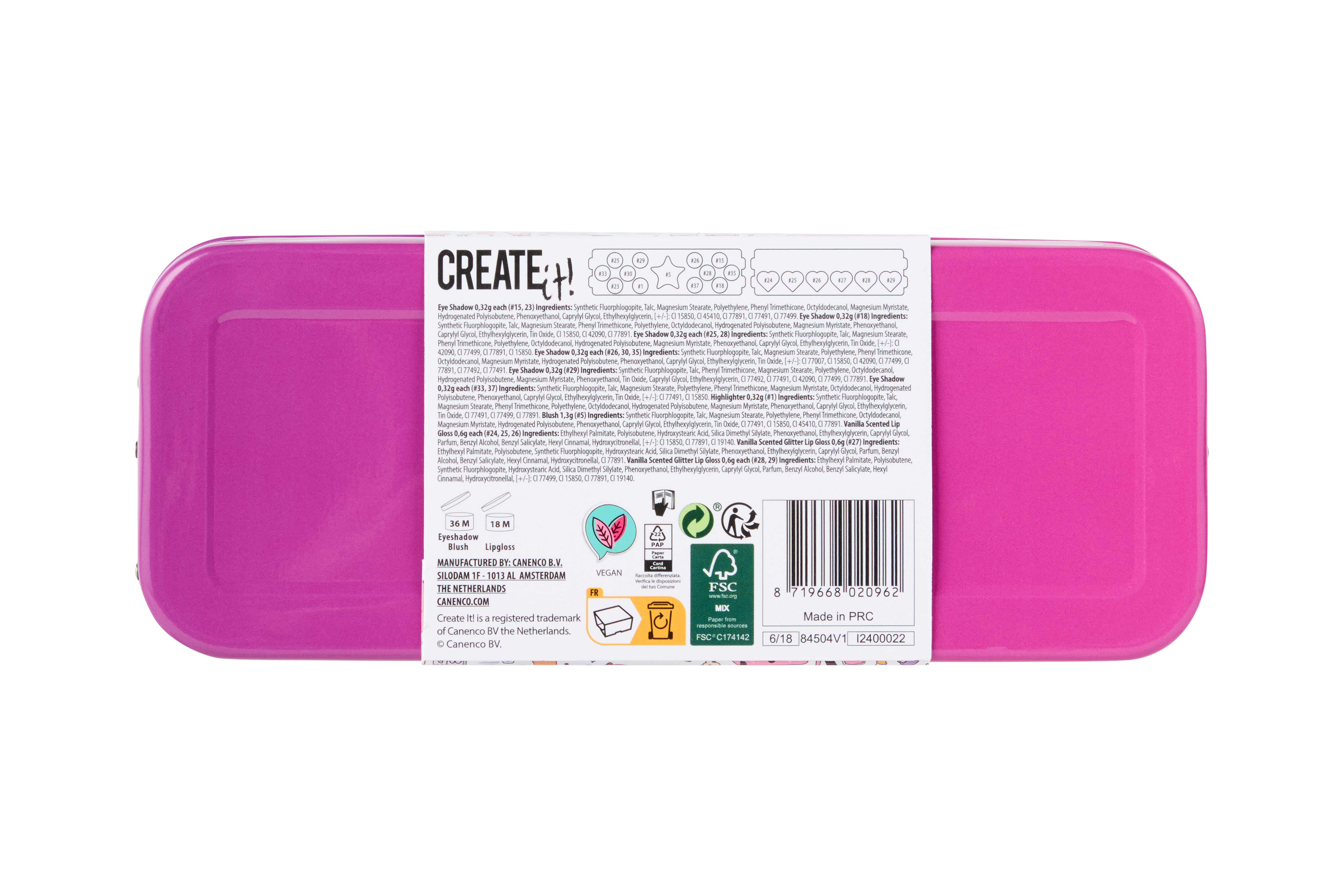 Create It! Makeup Tin 3 Layers