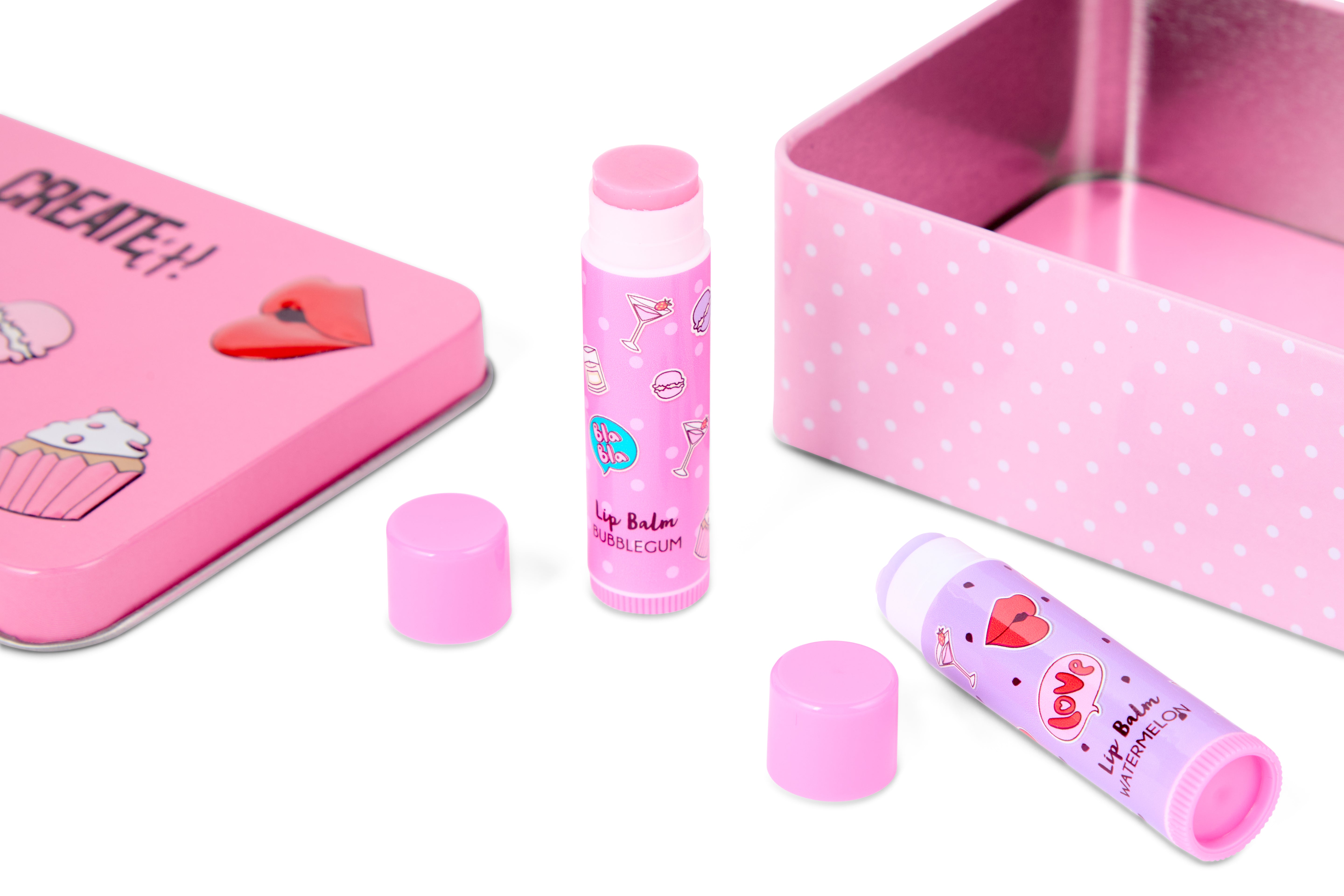 Create It! Lip Balm Tin Case 5 Pack