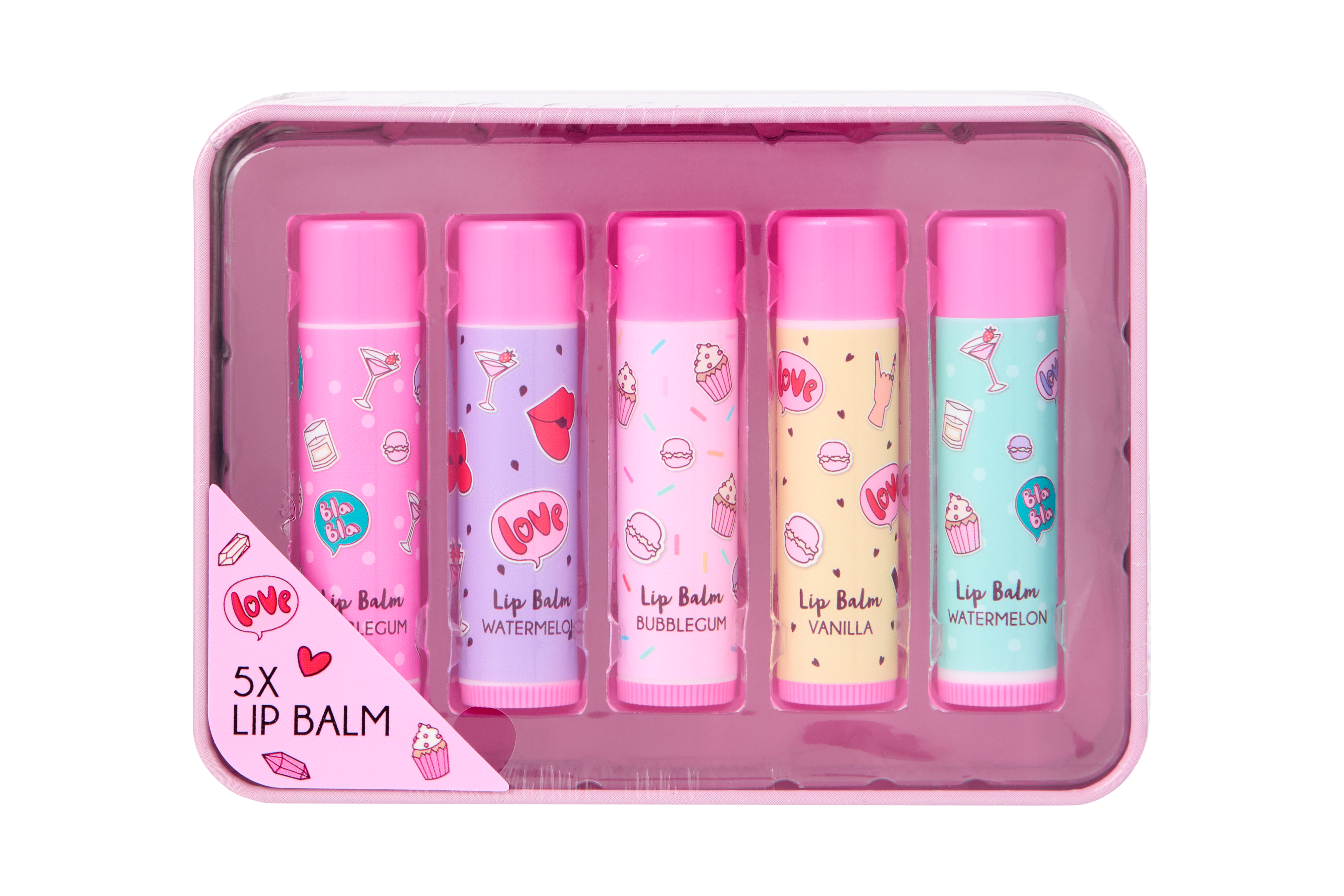 Create It! Lip Balm Tin Case 5 Pack