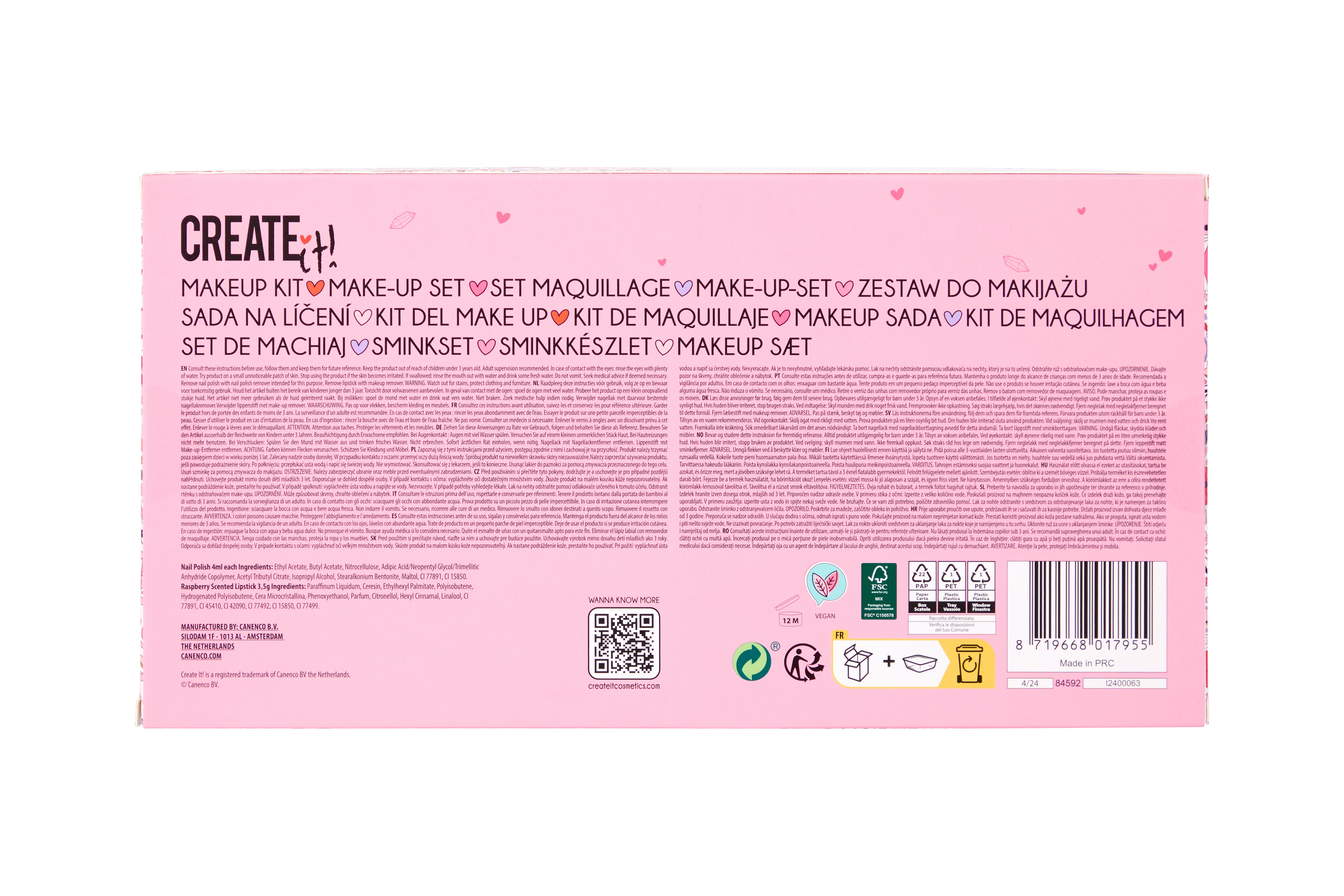 Create It! Love Makeup Set