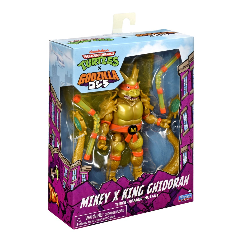 Teenage Mutant Ninja Turtles X Godzilla: Ghidora Michelangelo Action Figure With Accessories