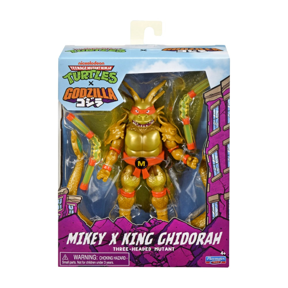 Teenage Mutant Ninja Turtles X Godzilla: Ghidora Michelangelo Action Figure With Accessories