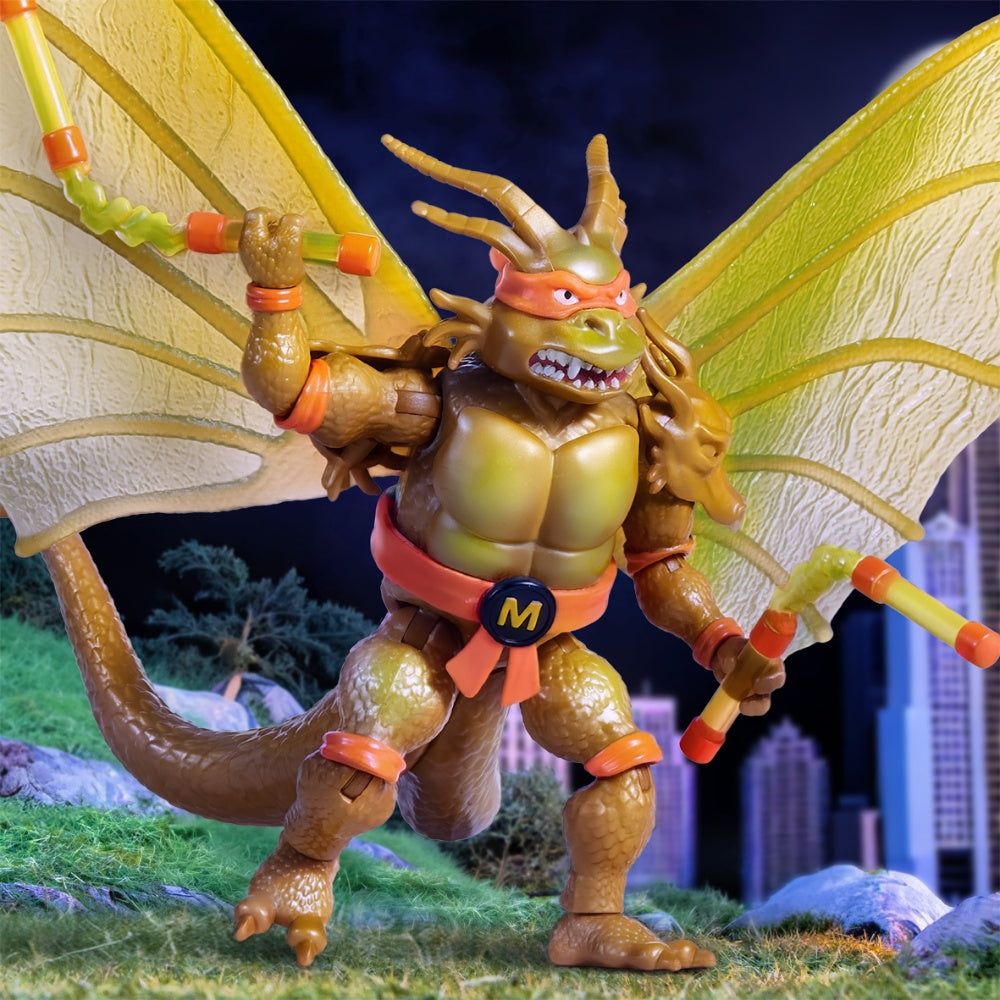 Teenage Mutant Ninja Turtles X Godzilla: Ghidora Michelangelo Action Figure With Accessories