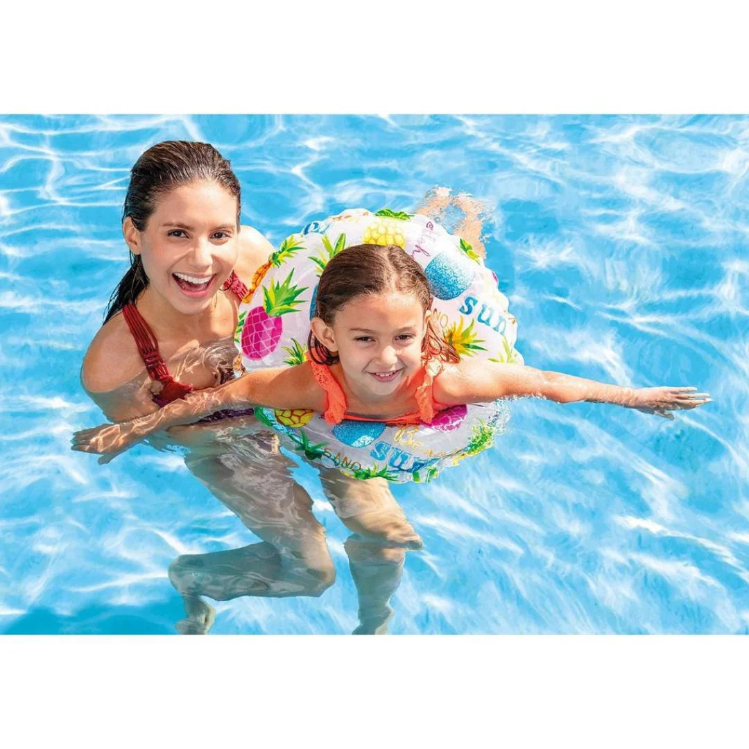 Lively Print Inflatable Swim Rings - Assortment