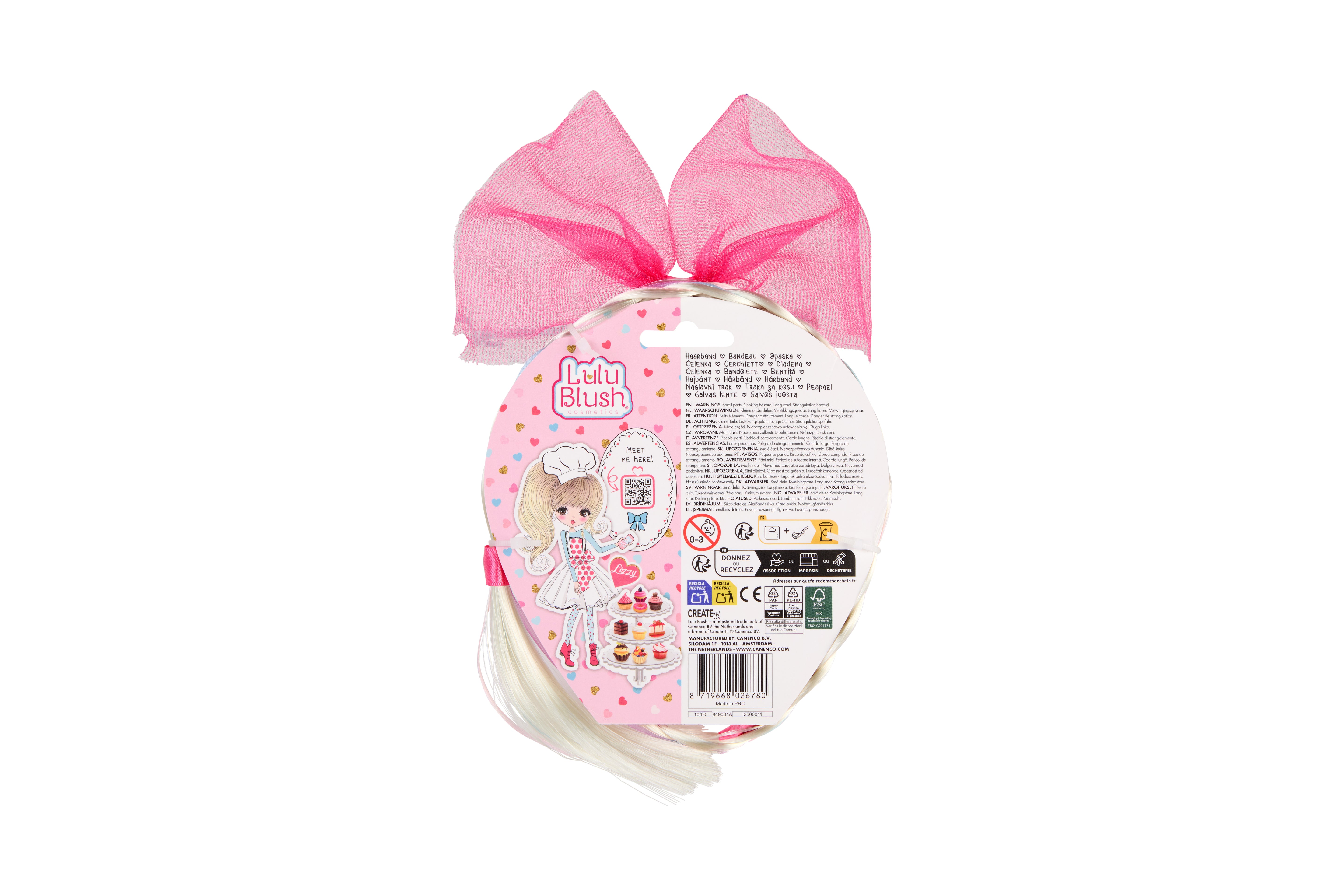 Lulu Blush Hairband With Braid