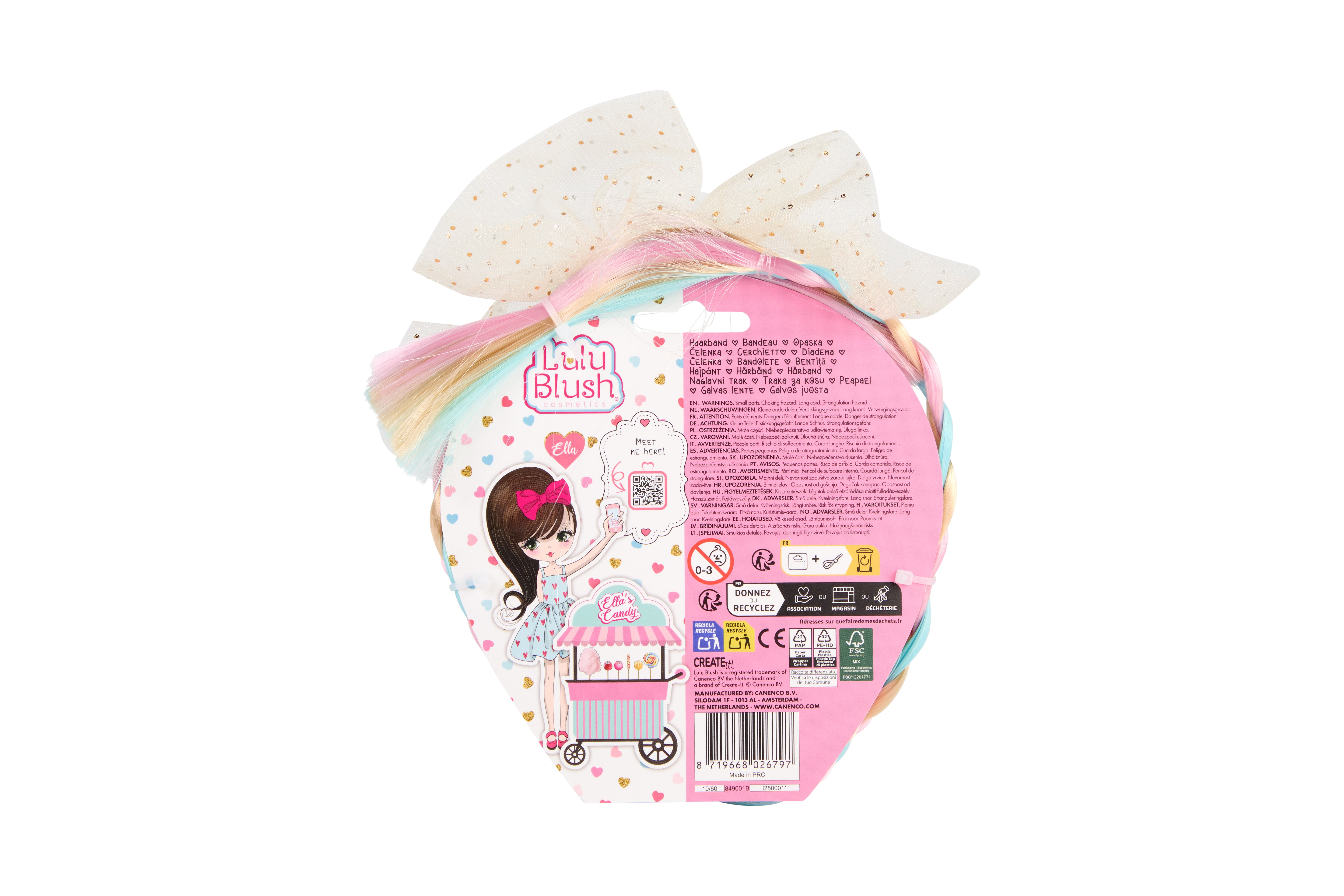 Lulu Blush Hairband With Braid