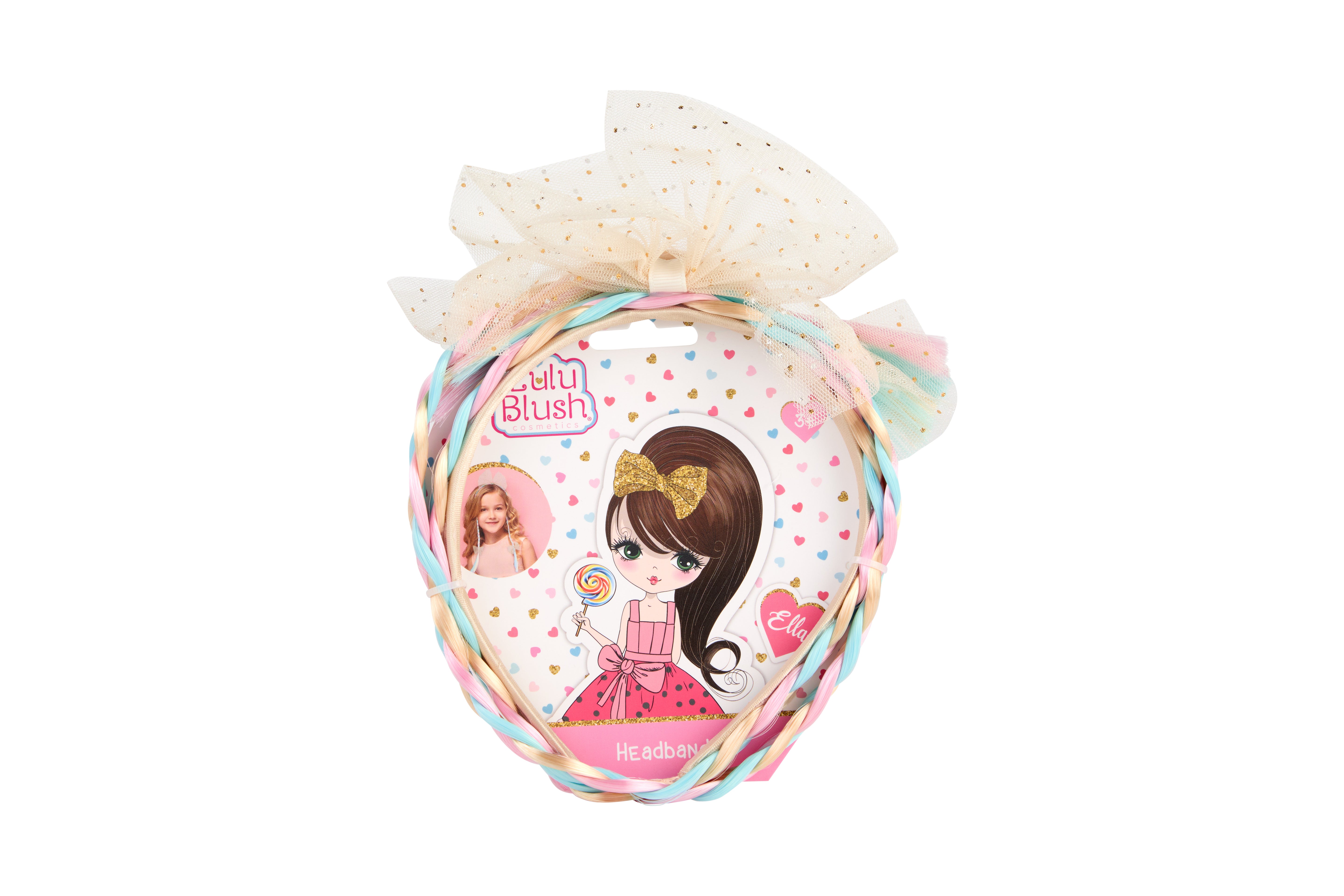 Lulu Blush Hairband With Braid