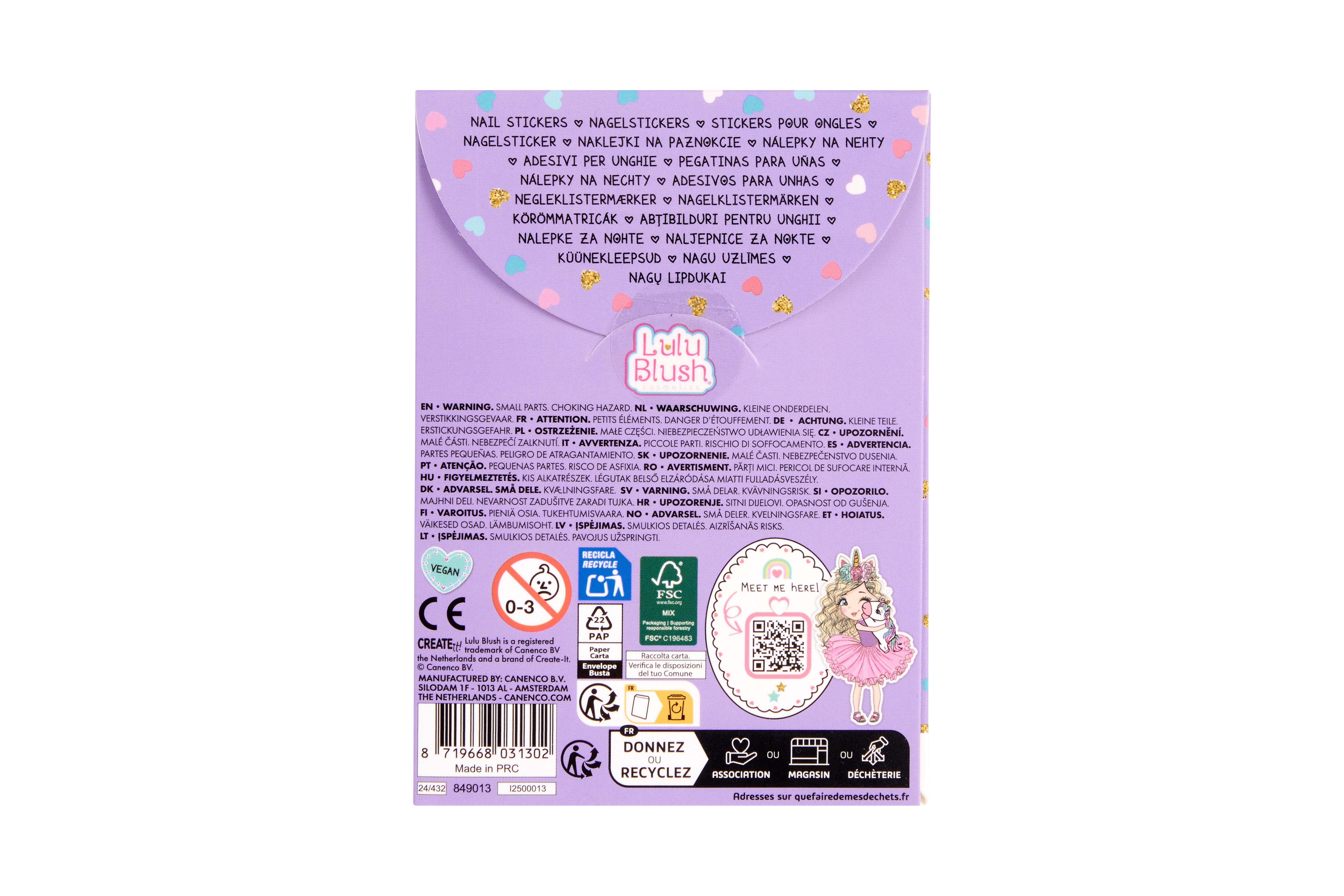 Lulu Blush Nail Stickers