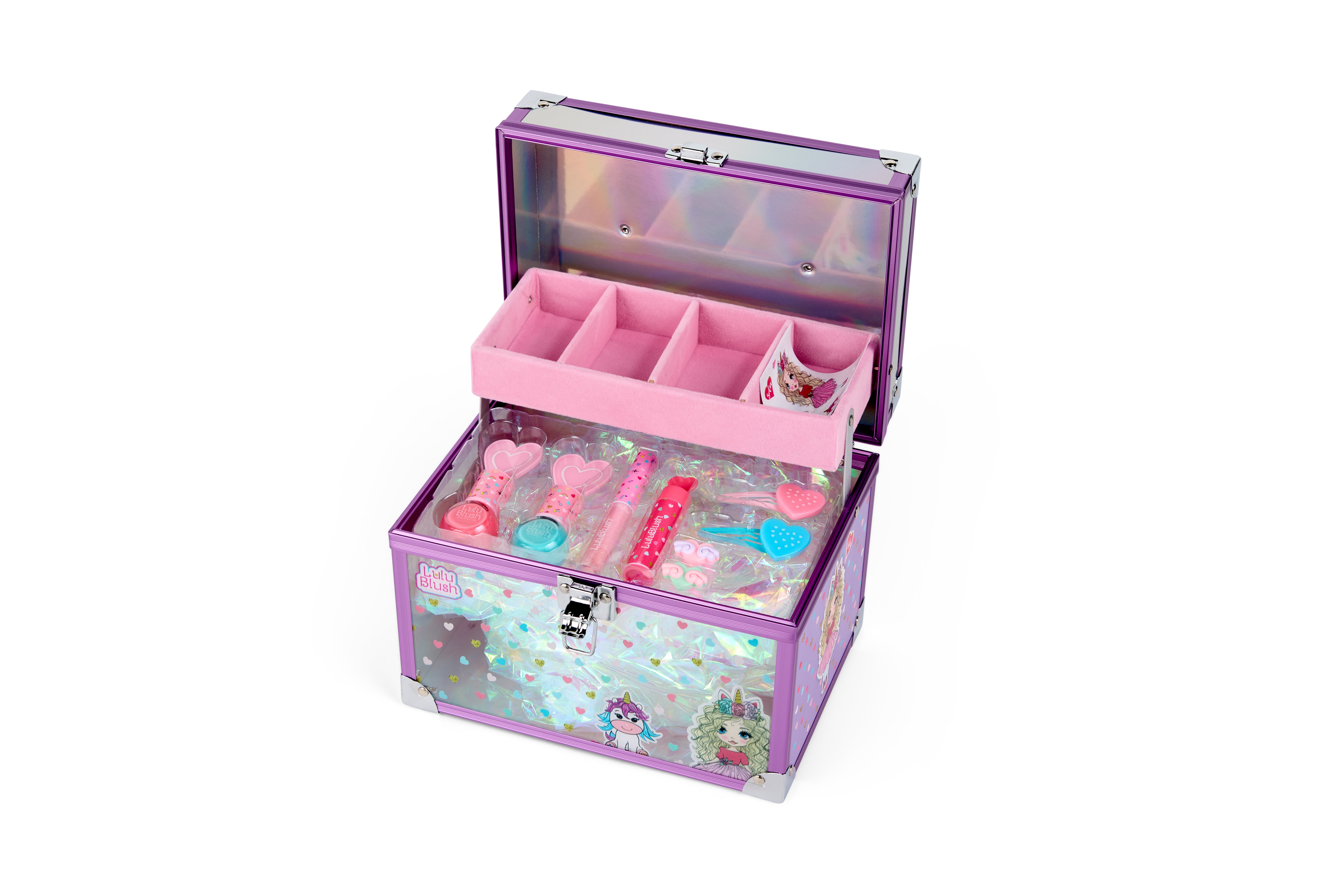 Lulu Blush Makeup Case Transparent