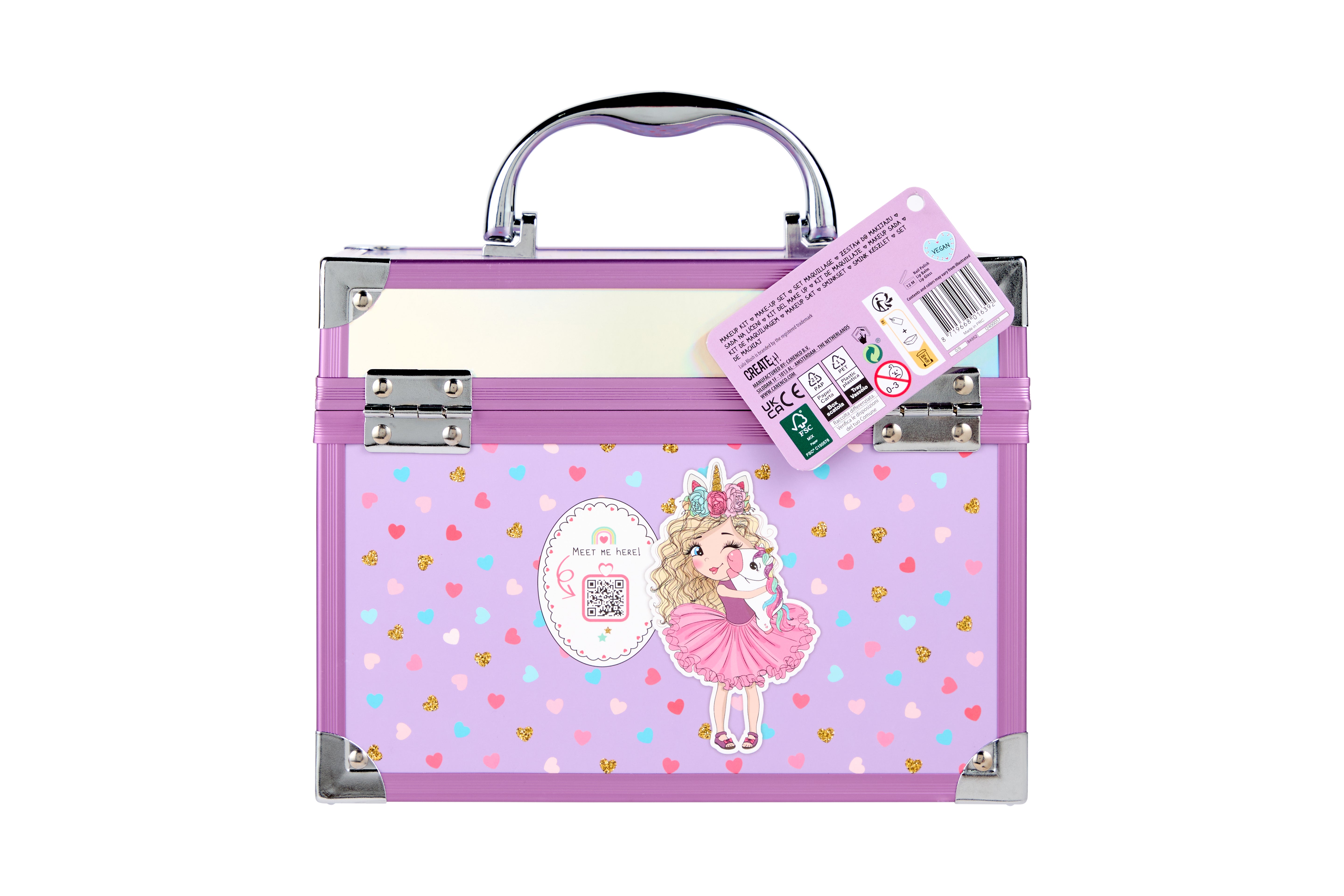 Lulu Blush Makeup Case Transparent