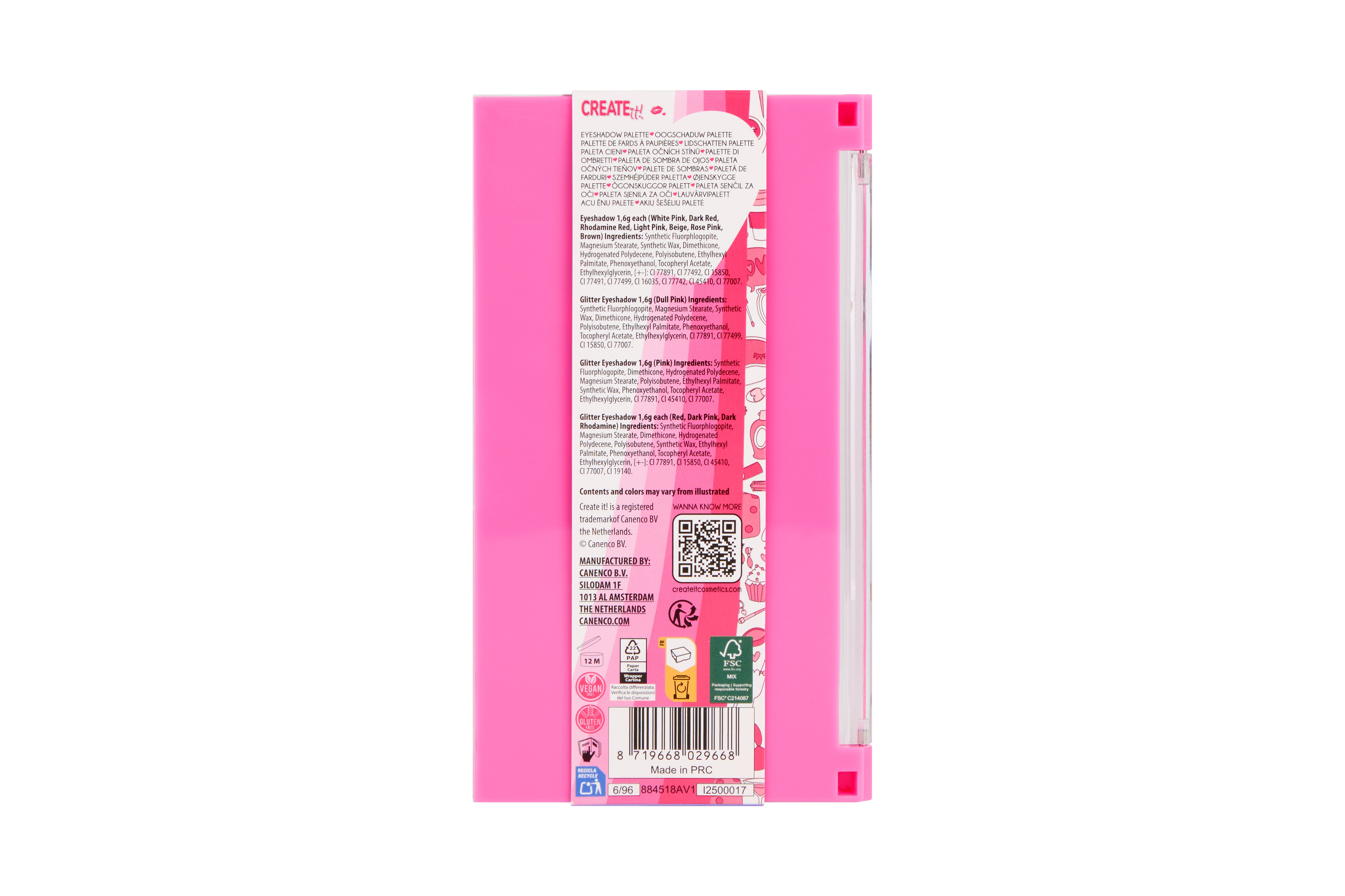 Create It! Eyeshadow Palette - Pink