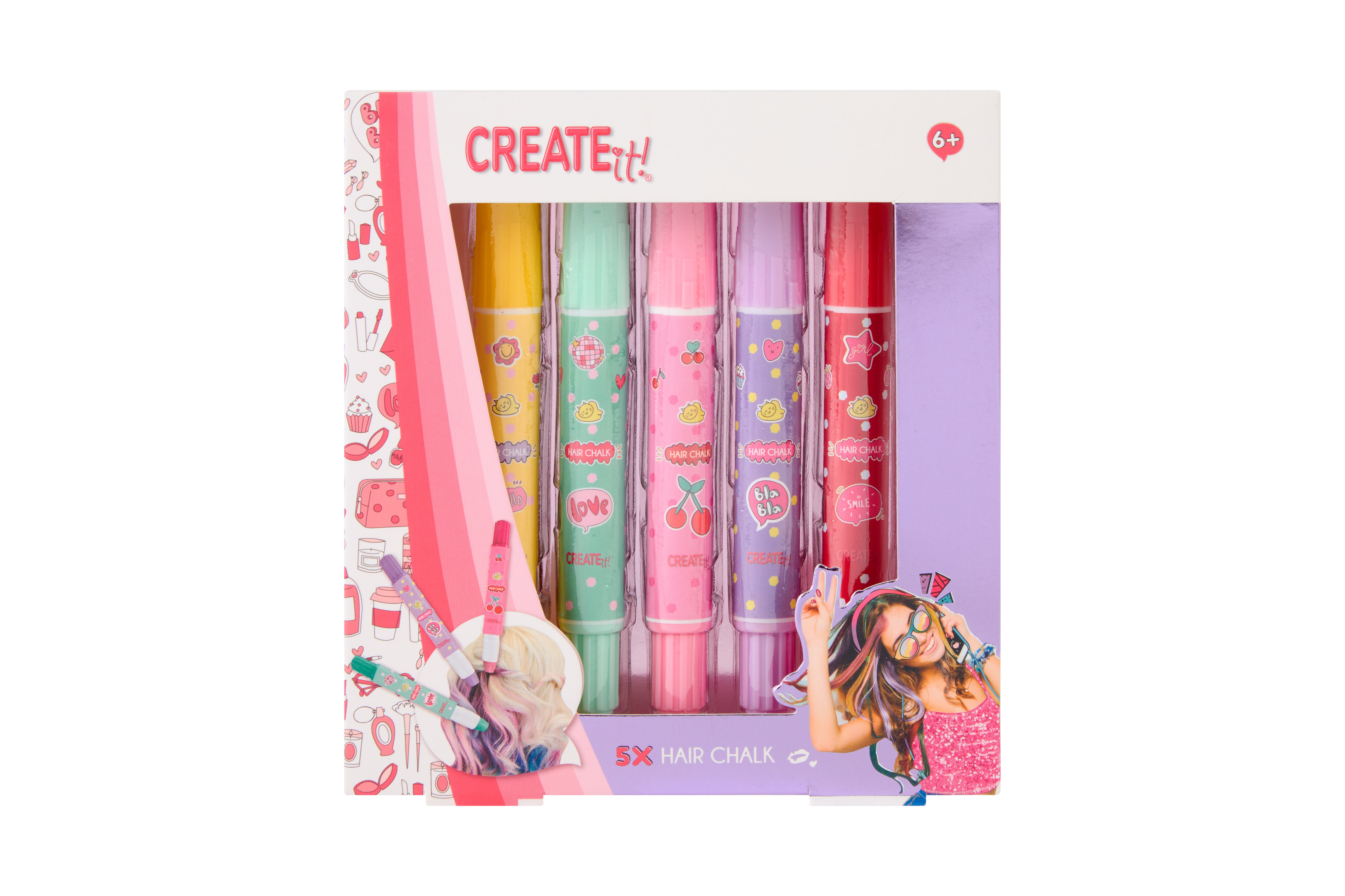 Create It! Hair Chalk Pens 5 Pack