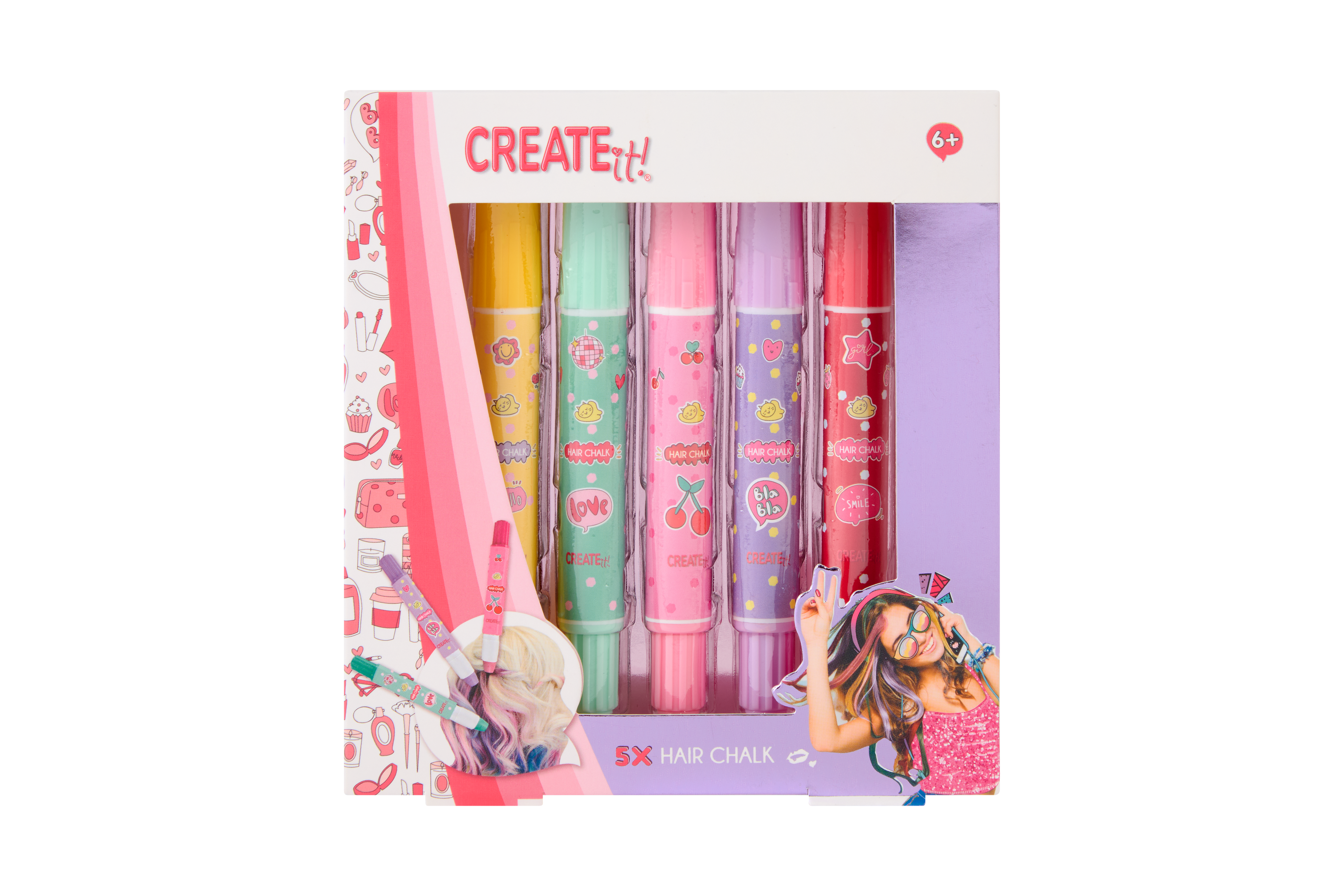 Create It! Hair Chalk Pens 5 Pack