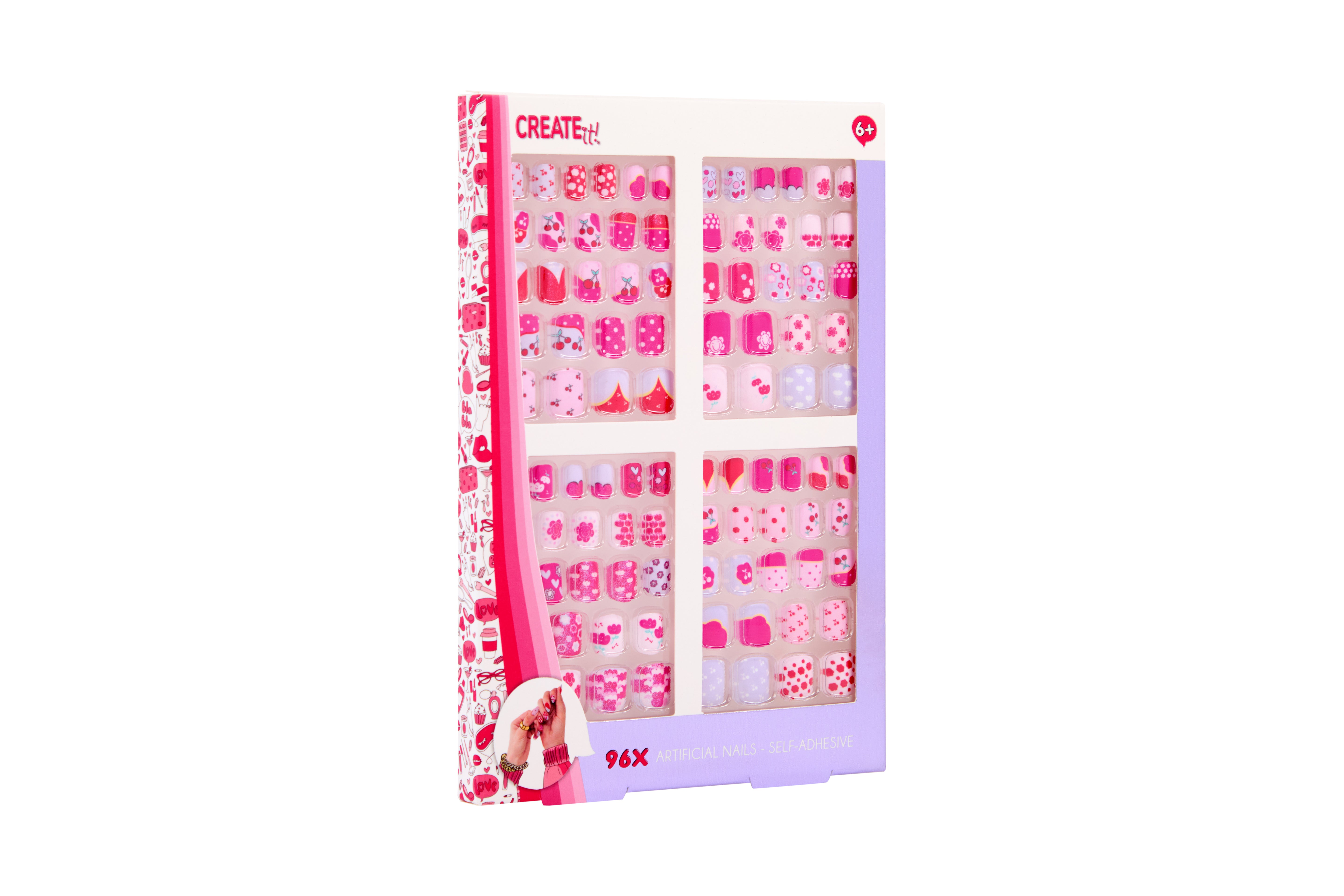 Create It! Artificial Nails Self-Adhesive 96 Pack