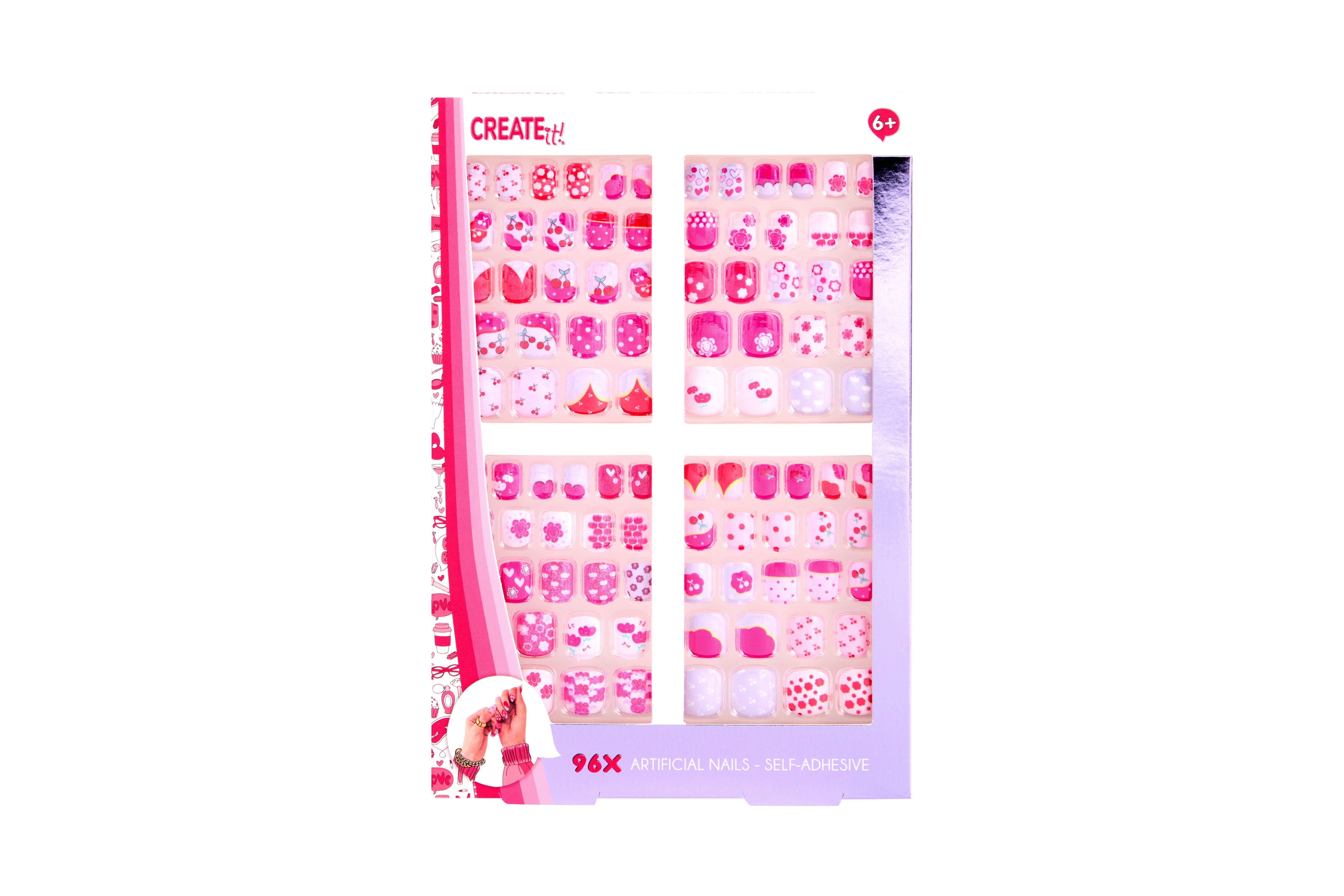 Create It! Artificial Nails Self-Adhesive 96 Pack