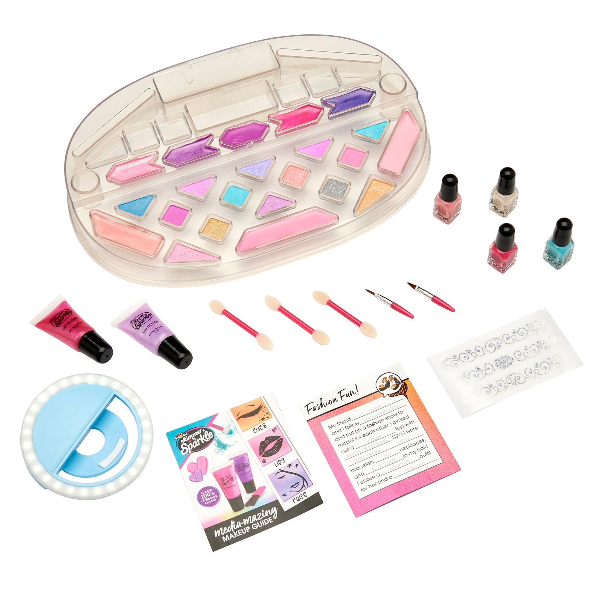 Shimmer And Sparkle Light Up Beauty Studio With Selfie Ring Set
