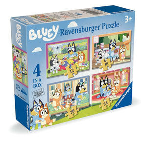 Ravensburger Bluey, 4 In A Box (12, 16, 20, 24 Piece) Jigsaw Puzzles