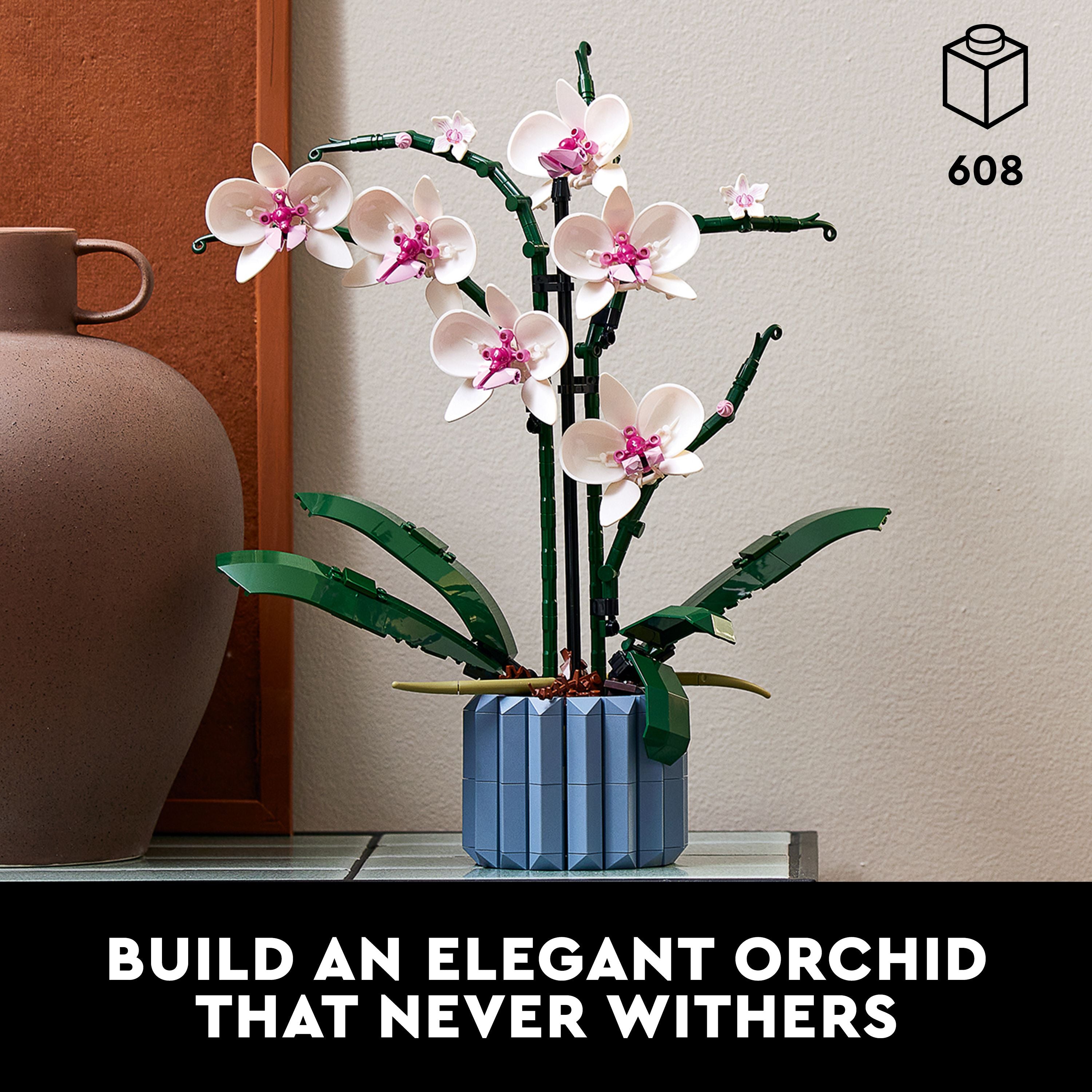 Lego 10311 Orchid Plant & Flowers Set, Botanical Collection