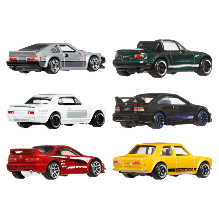 Hot Wheels Silver Series Diecast Cars Streets Of Japan 6 Pack