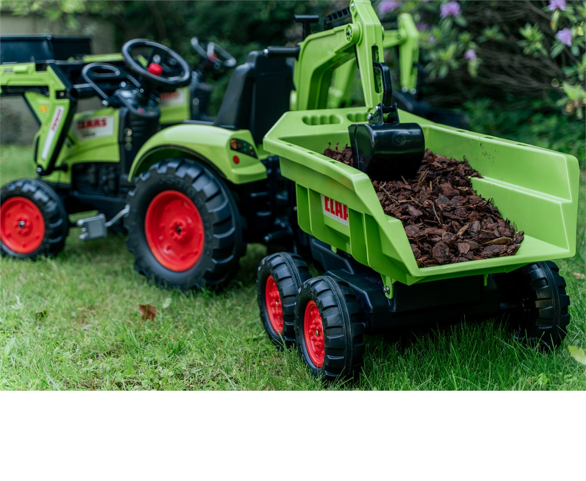 Claas Backhoe With Excavator And Maxi Tilt Trailer