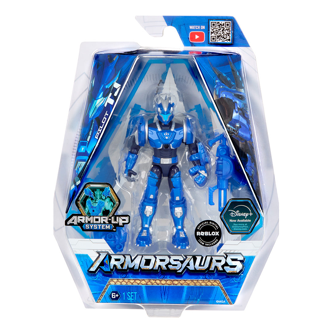 Armorsaurs  3.75” Figure- Triceratops Pilot (Tj)