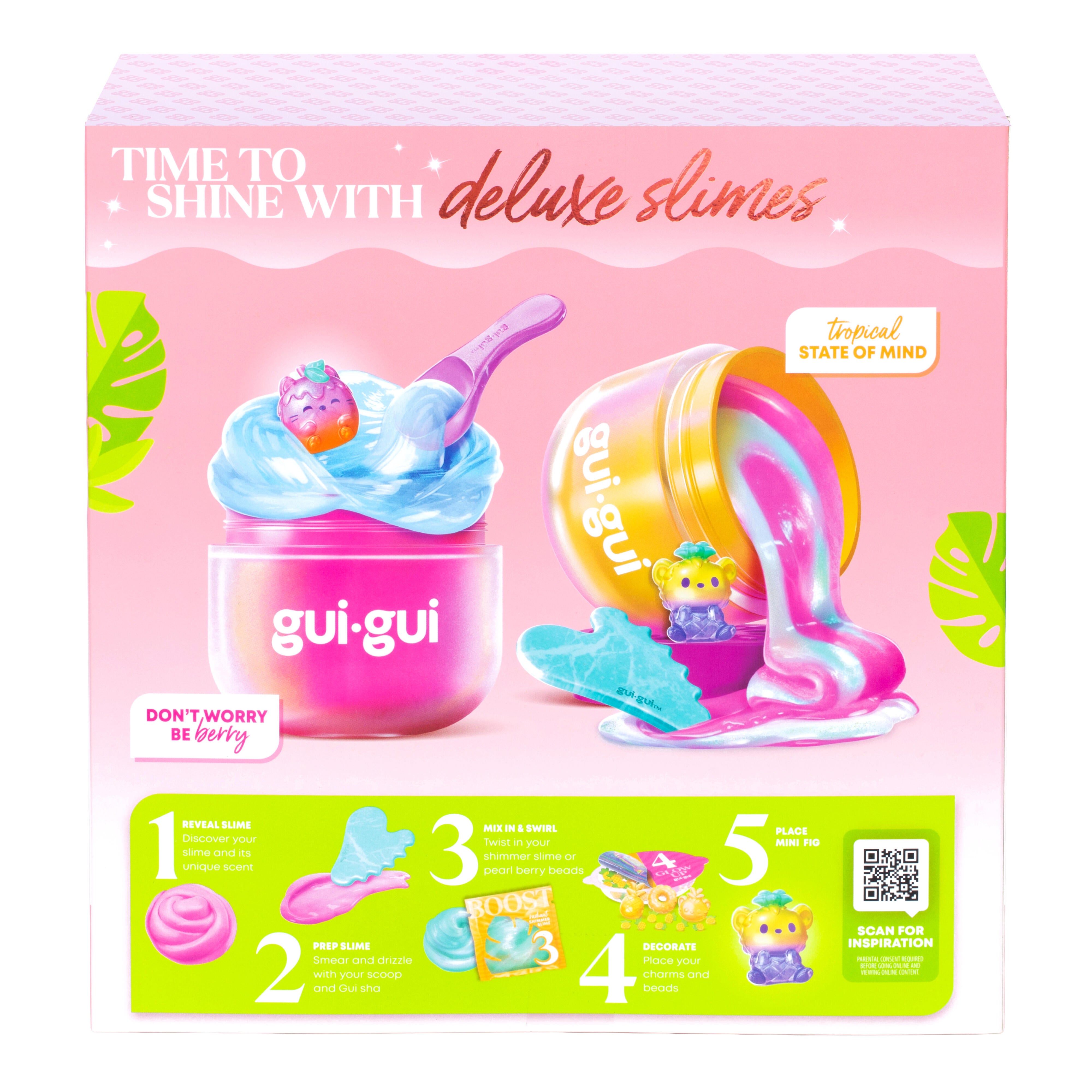 Gui Gui Fruity Glow Deluxe Twin Pack: Beautify Your Slime
