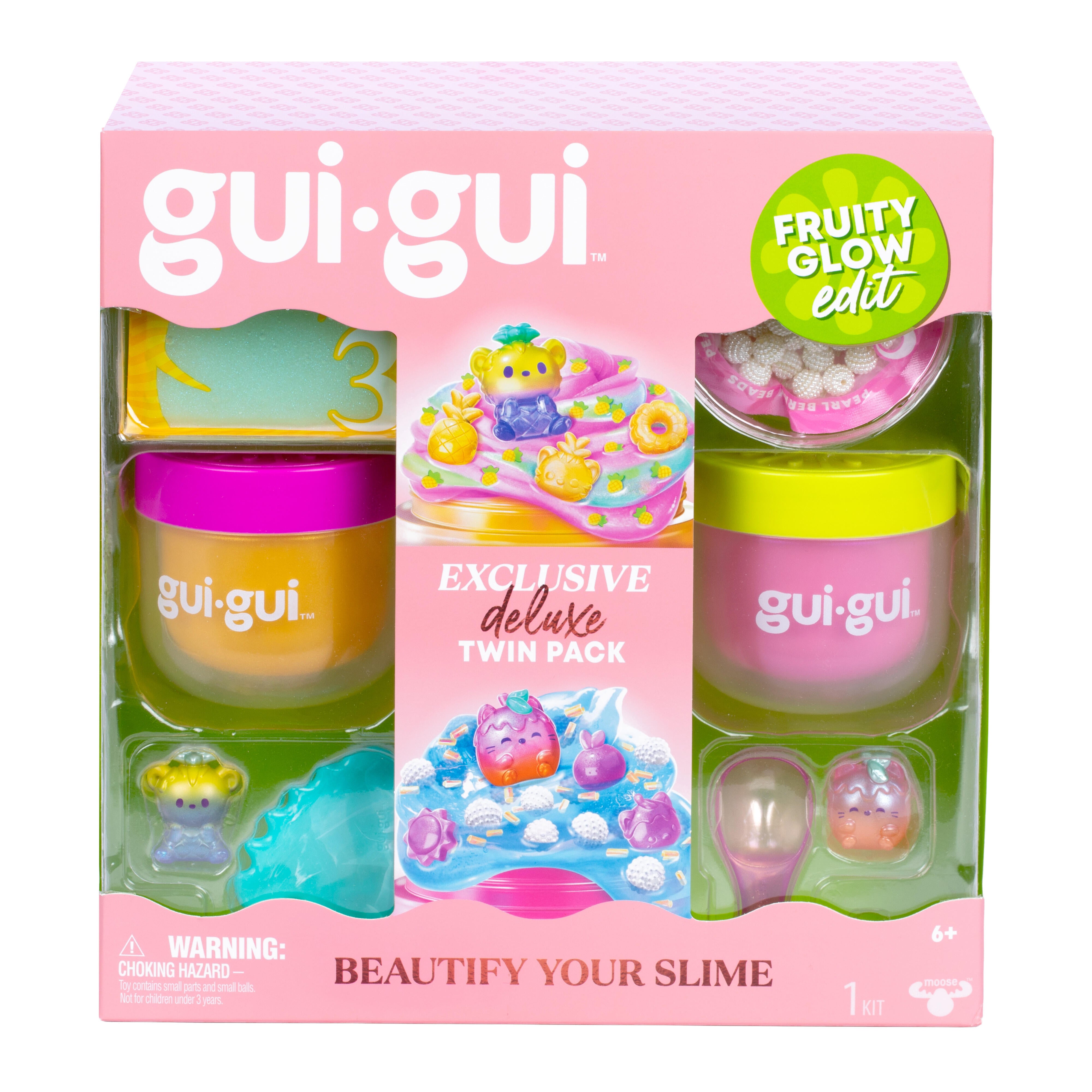 Gui Gui Fruity Glow Deluxe Twin Pack: Beautify Your Slime