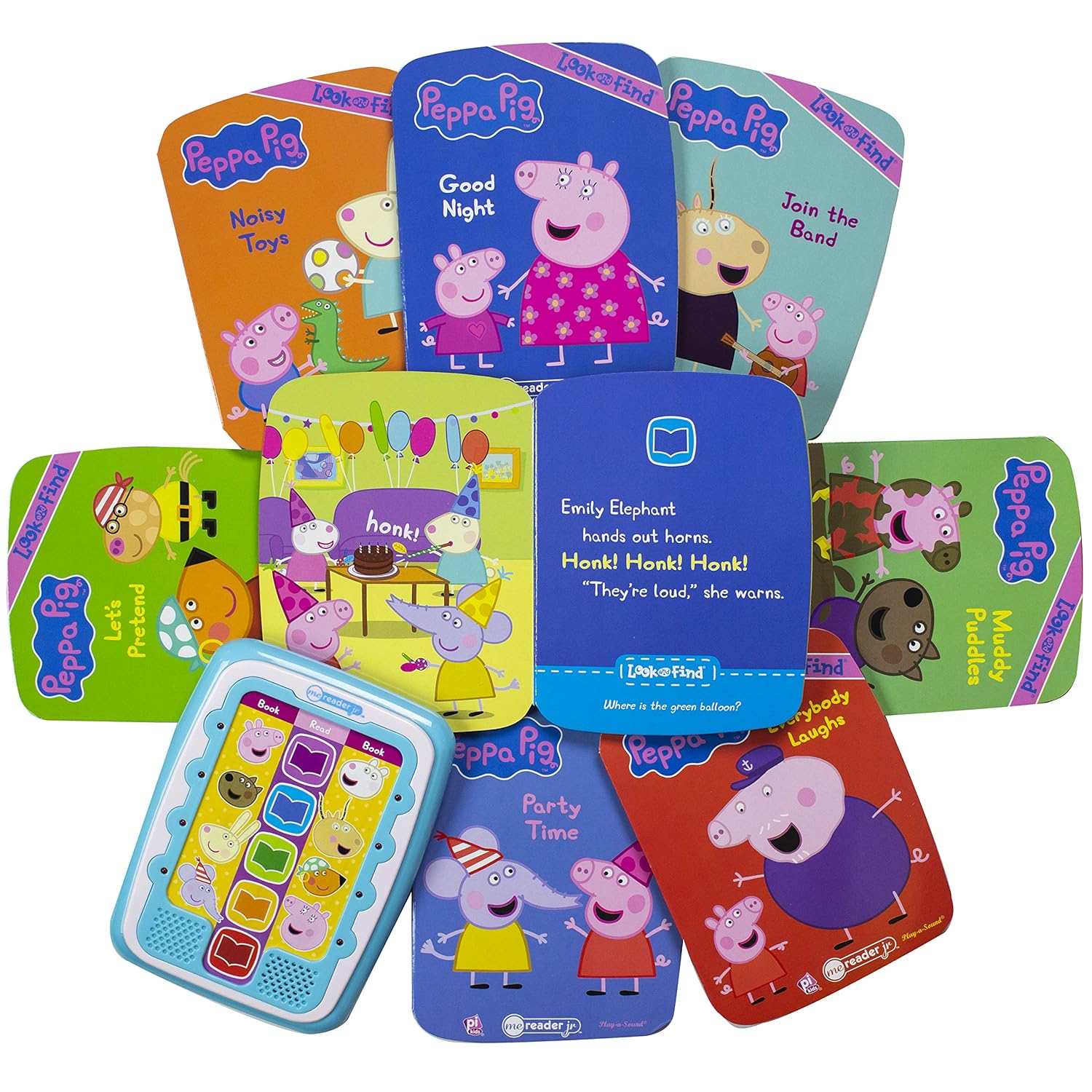 Peppa Pig Electronic Me Reader And 8 Book Interactive Library Set