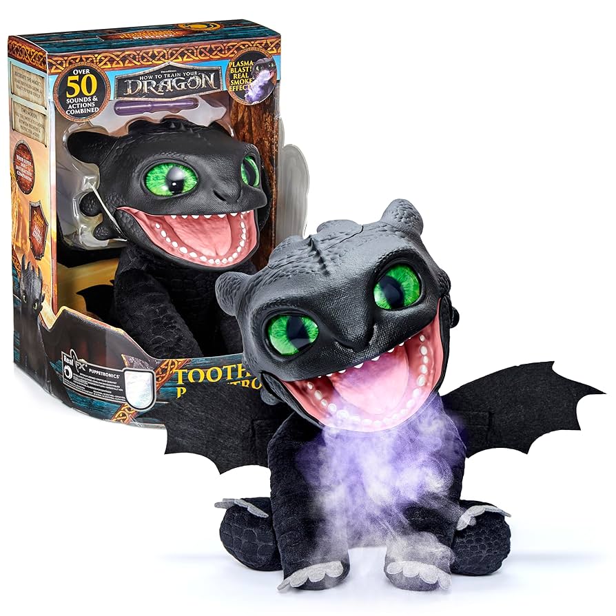 Dreamworks How To Train Your Dragon Toothless Puppetronic By Realfx Interactive Toy