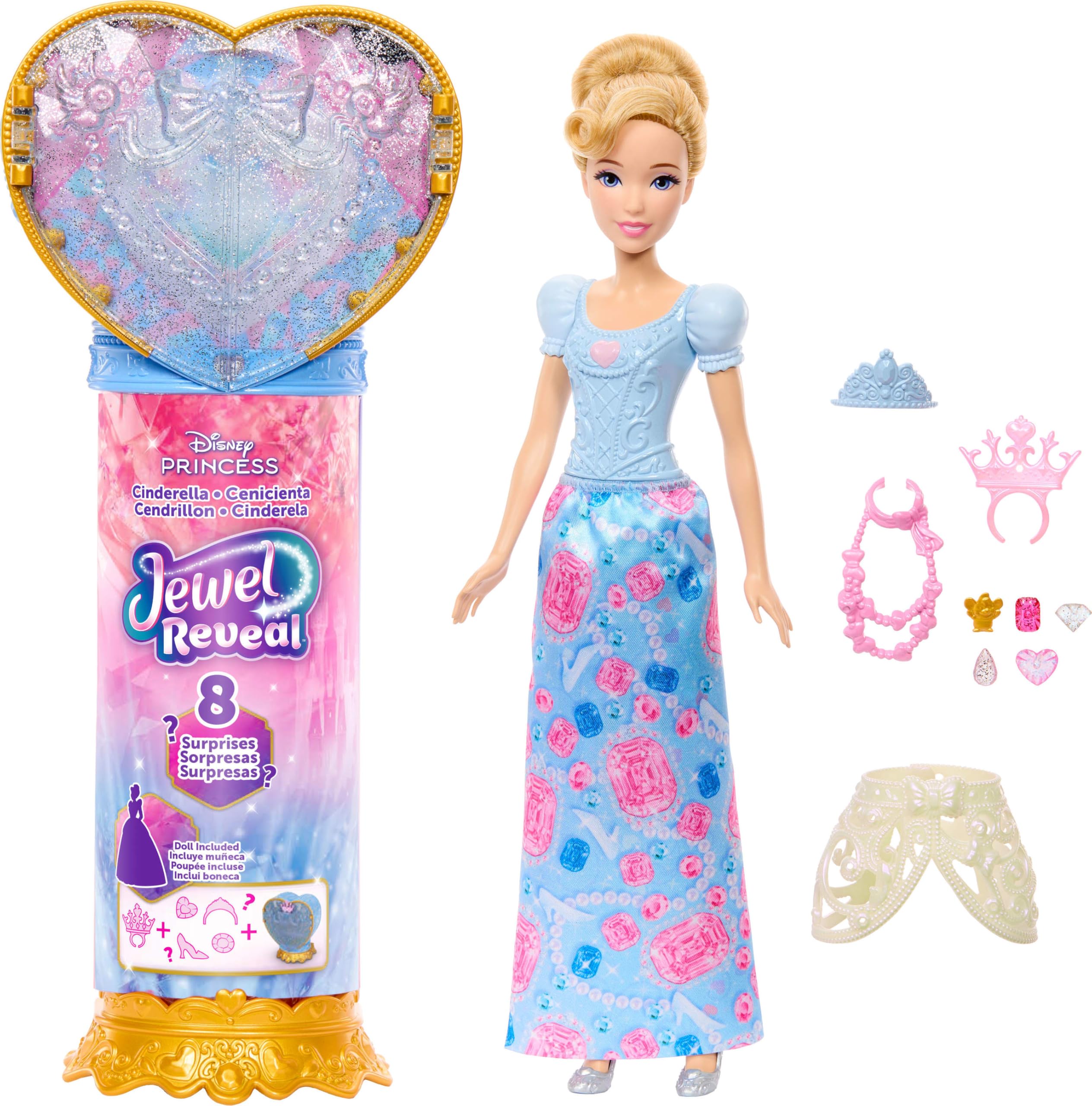 Disney Princess Doll Jewel Reveal Cinderella