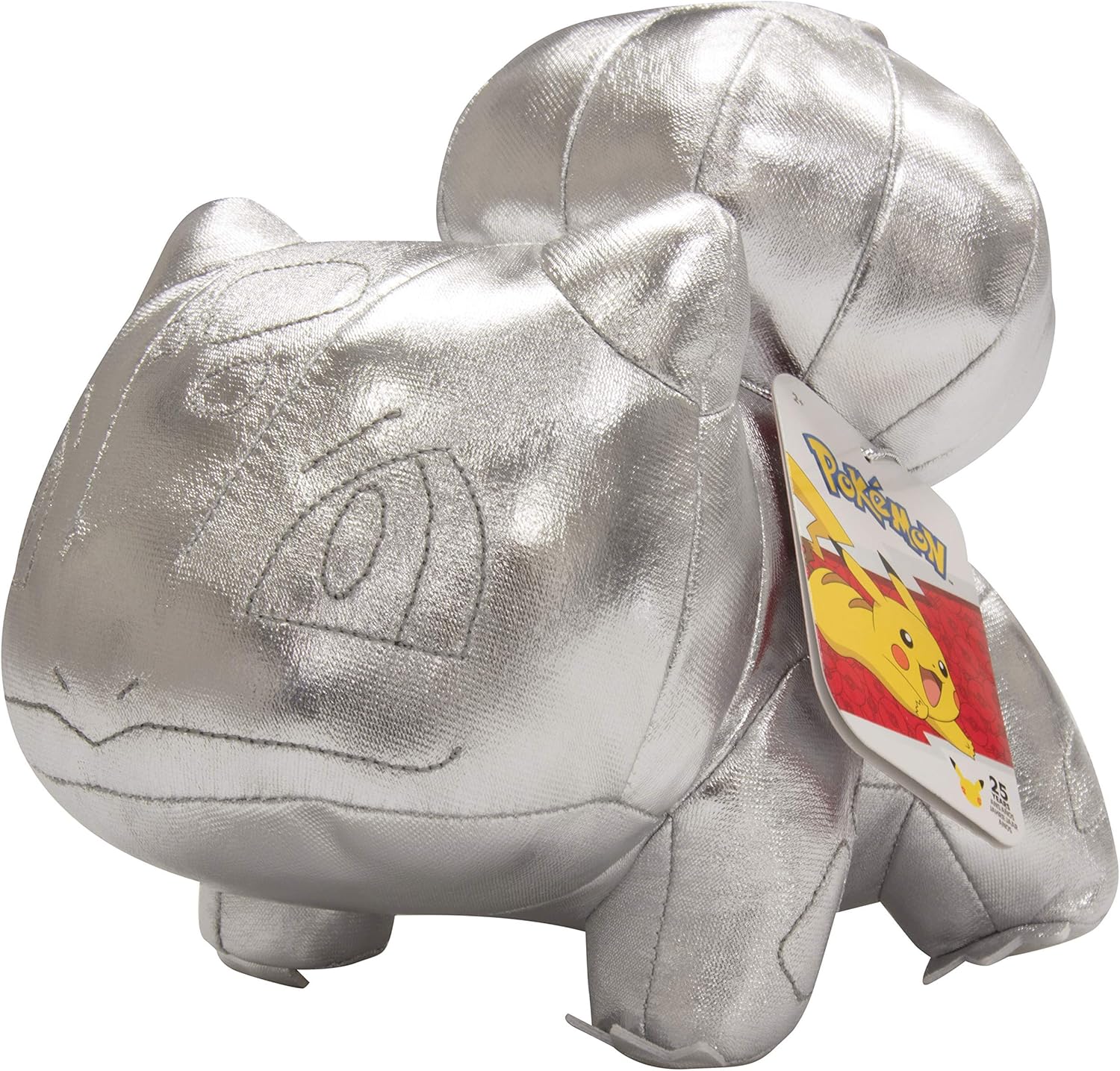 Pokemon 25Th Celebration 8Inch Silver Bulbasaur Plush