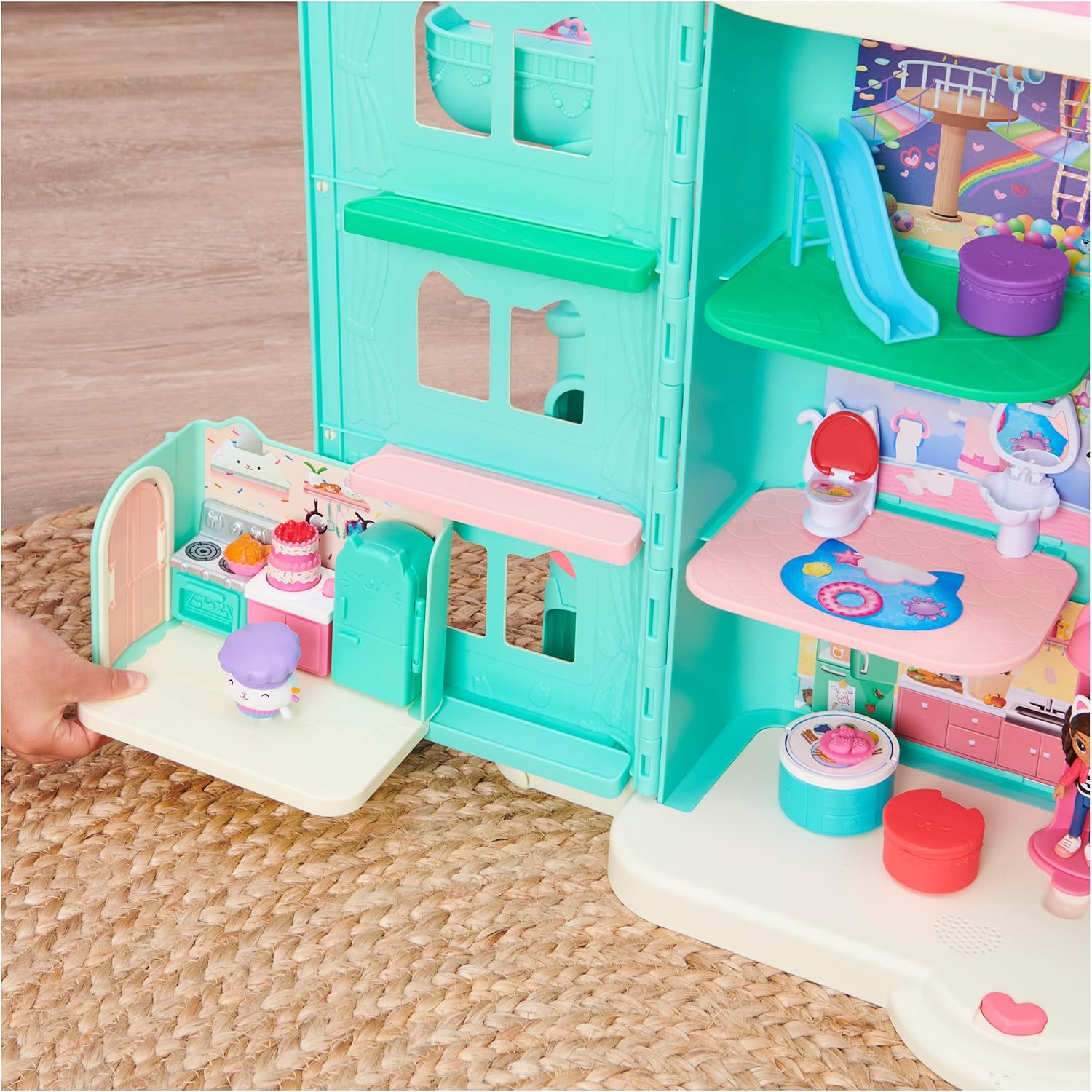 Gabby’s Dollhouse, Bakey With Cakey Kitchen With Figure And Accessories, 3 Furniture Pieces And 2 Surprises