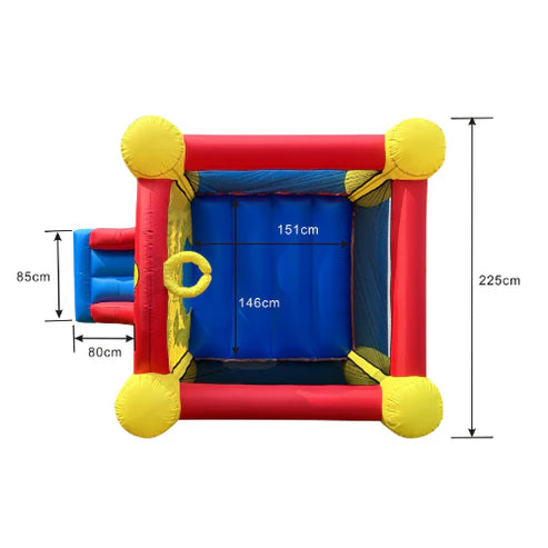Happy Hop Dinosaur Bouncy Castle With Slide