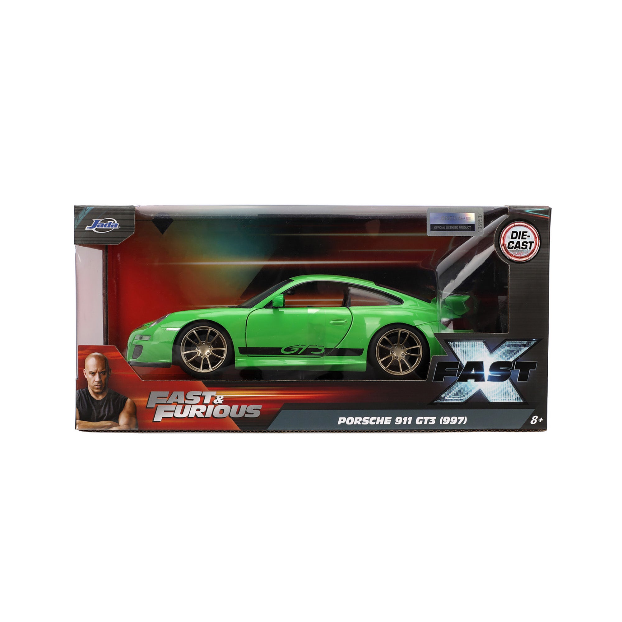 Fast & Furious 2007 Porsche 911 Gt3 1:24 Scale Die Cast Vehicle
