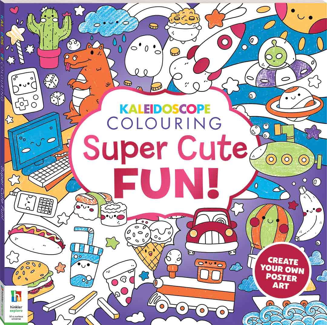 Kaleidoscope Colouring Book: Super Cute Fun