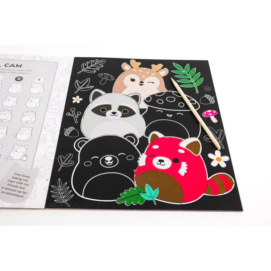 Original Squishmallows Scratch Art Creations Book