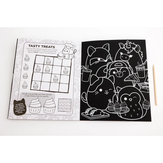 Original Squishmallows Scratch Art Creations Book