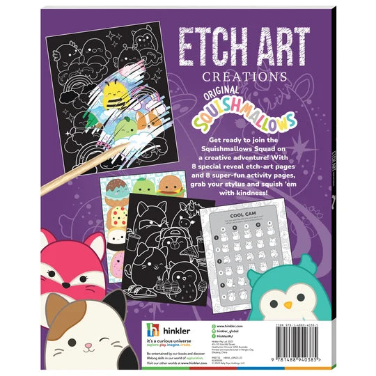 Original Squishmallows Scratch Art Creations Book