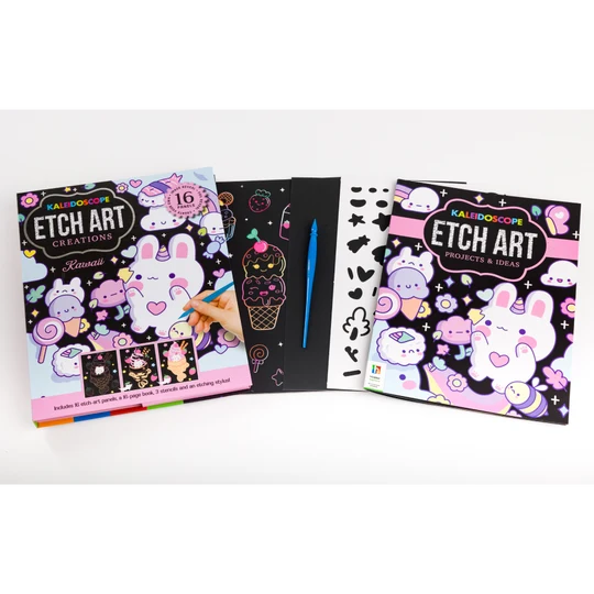 Kaleidoscope Etch Art Creations: Kawaii