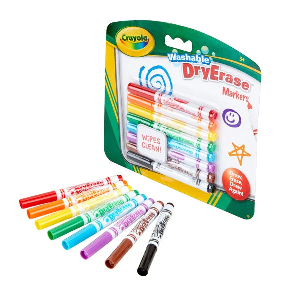 Crayola 8 Washable Dry Erase Markers