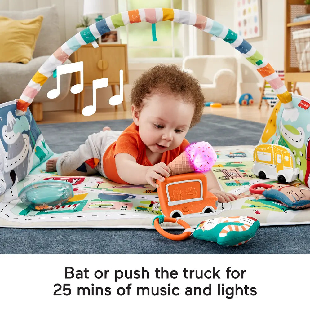 Fisher-Price Activity City Gym To Jumbo Play Mat With Music And Lights