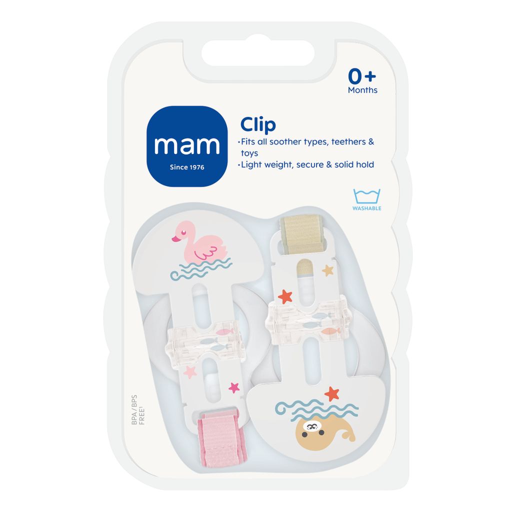 Mam Soother Clips Double Pack Assortment