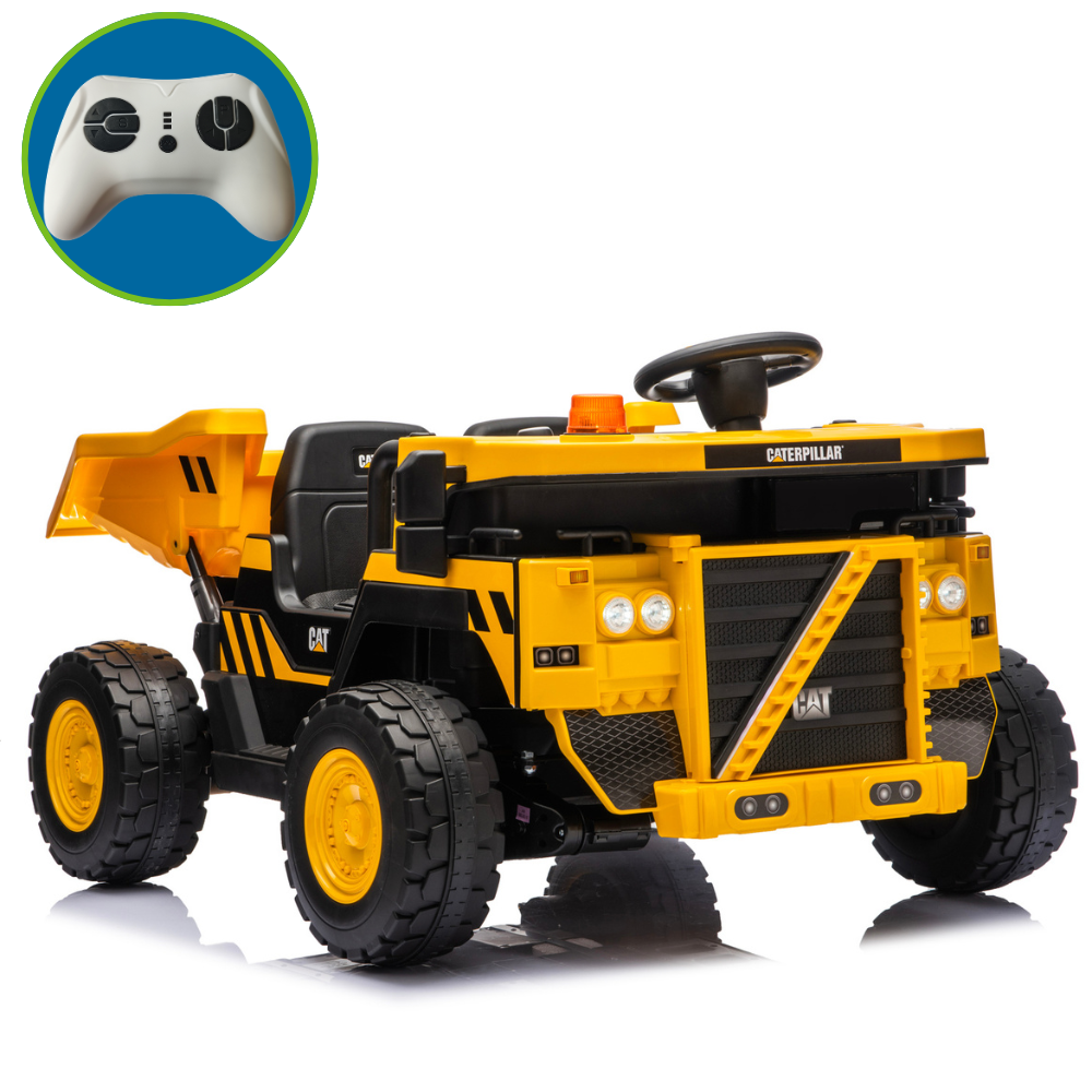 Cat Two Seat Dump Truck 10.8V Lithium  Electric Ride On With Remote Control